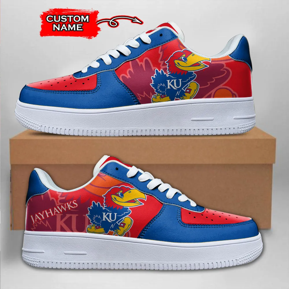 Kansas Jayhawks Ncaa Sport Team Air Force 1 Sneakers Shoes For Men And Women 992Fb-8147 For Men Women