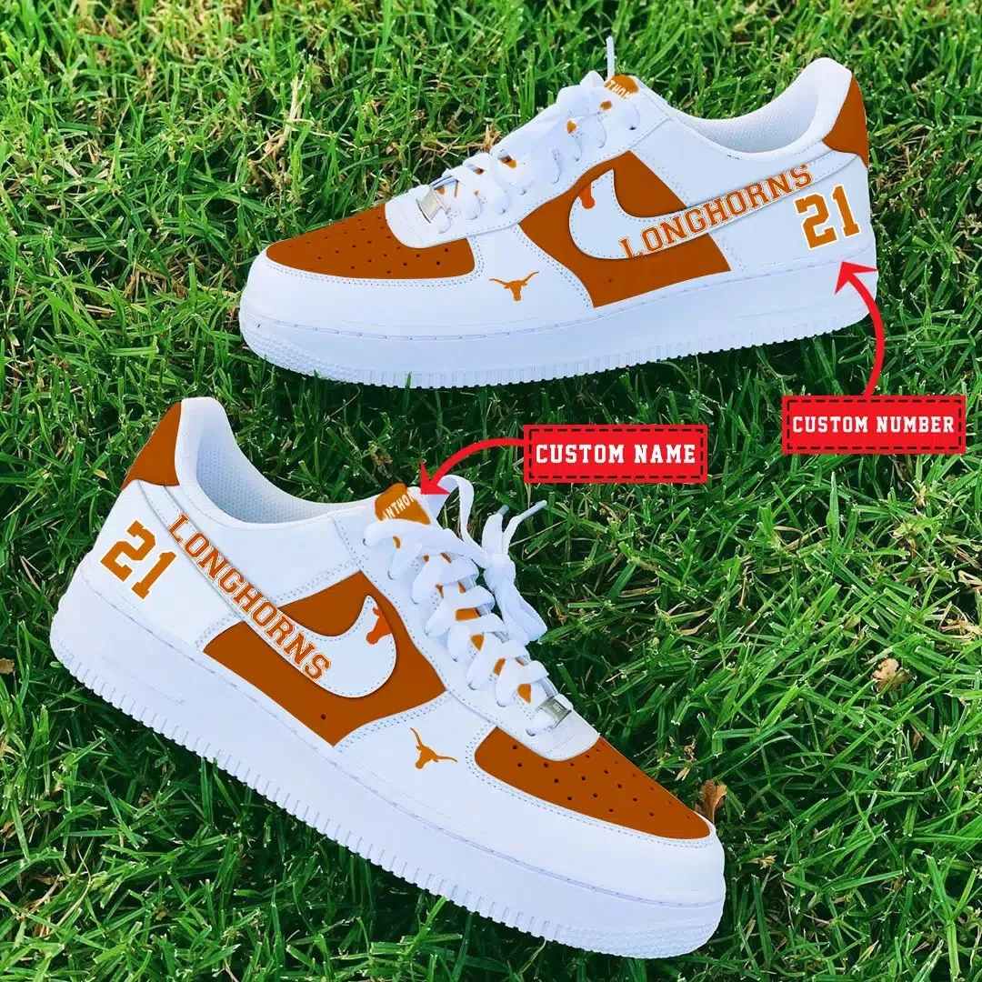 Texas Longhorns Ncaa Sport Team Air Force 1 Sneakers Shoes For Men And Women 218Bj-9857 For Men Women