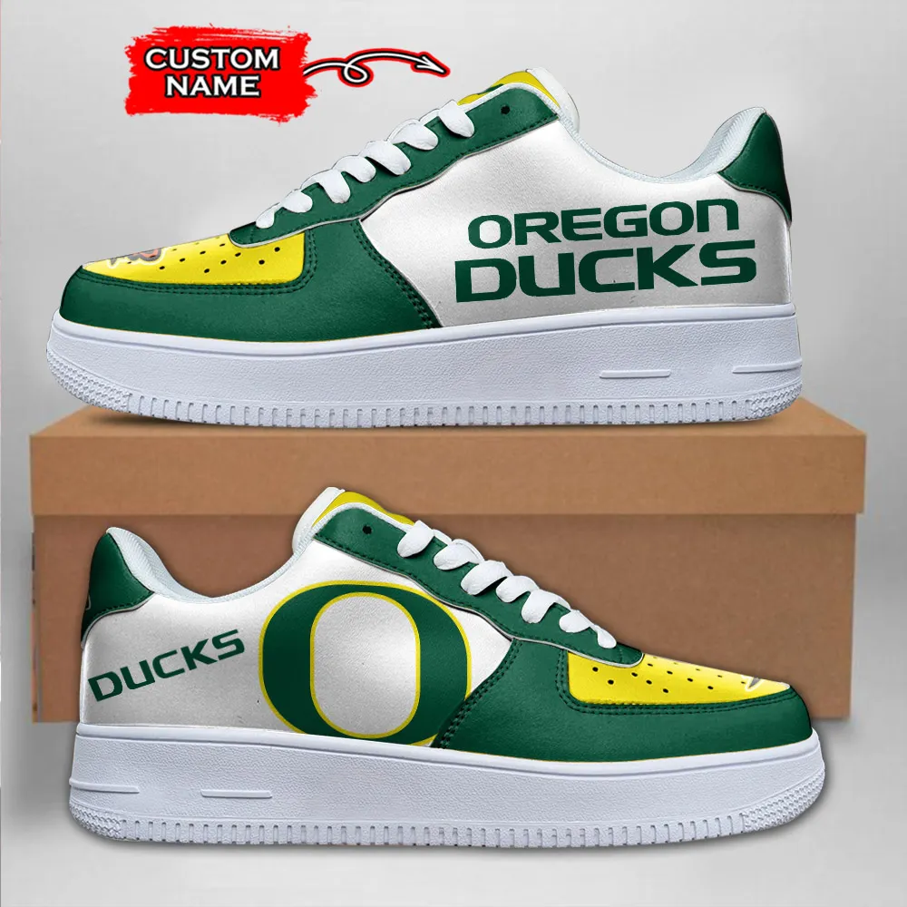 Oregon Ducks Ncaa Sport Team Air Force 1 Sneakers Shoes For Men And Women 718Im-6552 For Men Women