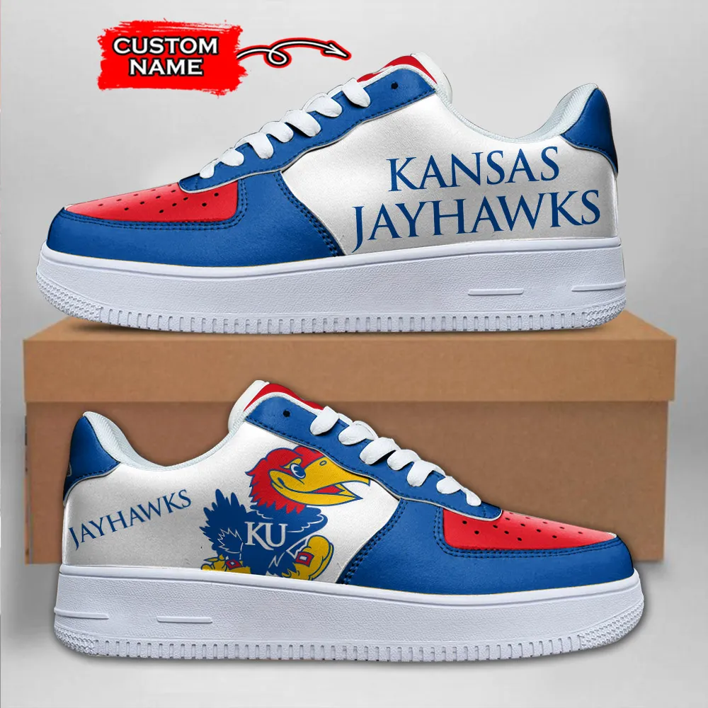 Kansas Jayhawks Ncaa Sport Team Air Force 1 Sneakers Shoes For Men And Women 745Nn-5411 For Men Women