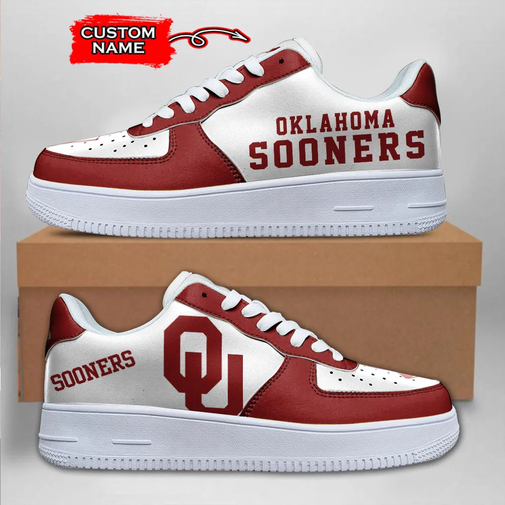 Oklahoma Sooners Ncaa Sport Team Air Force 1 Sneakers Shoes For Men And Women 102Ol-8780 For Men Women