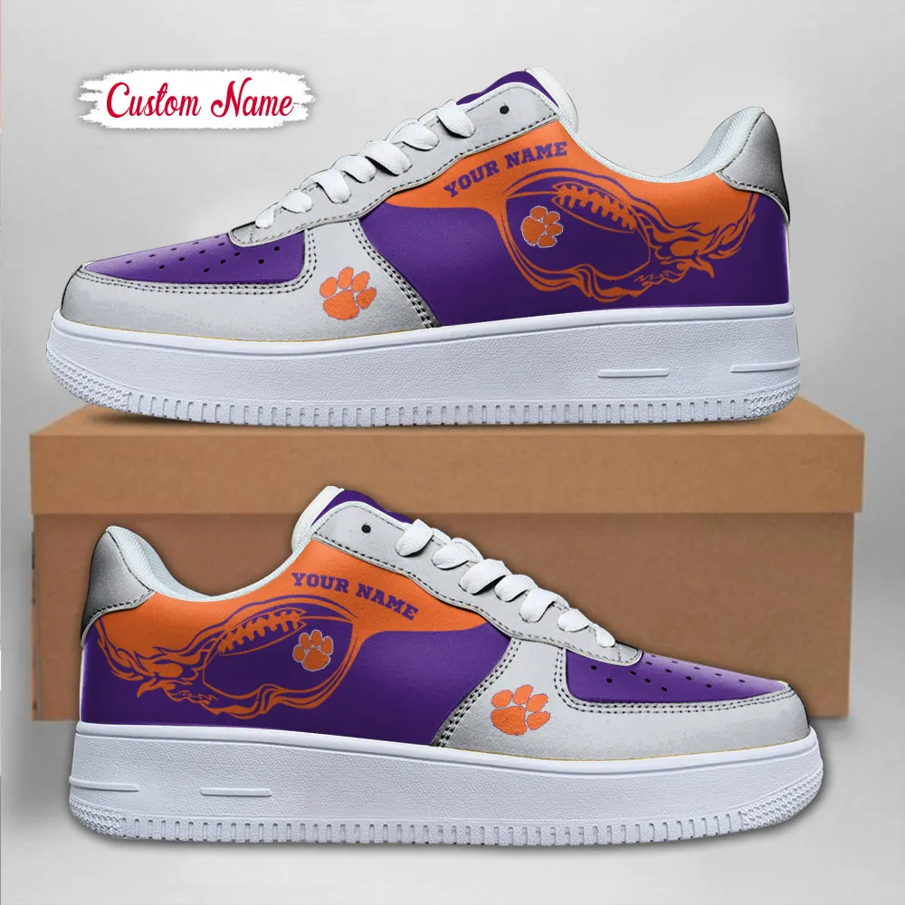 Clemson Tigers Ncaa Sport Team Air Force 1 Sneakers Shoes For Men And Women 808Zo-8351 For Men Women