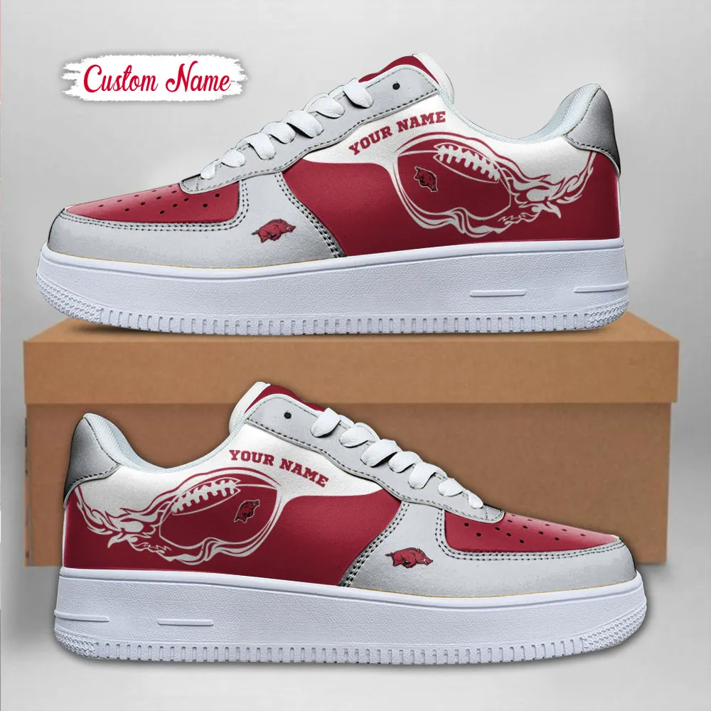 Arkansas Razorbacks Ncaa Sport Team Air Force 1 Sneakers Shoes For Men And Women 432Fl-2017 For Men Women