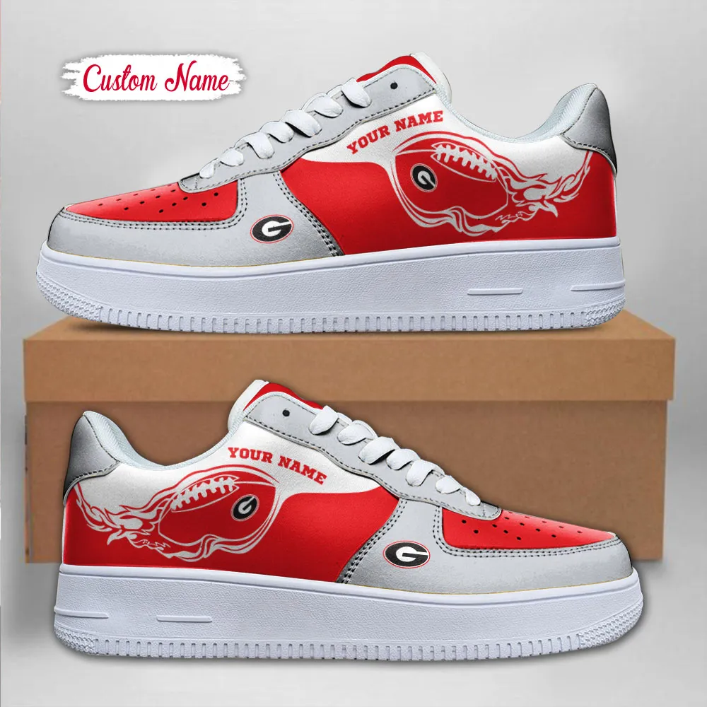 Georgia Bulldogs Ncaa Sport Team Air Force 1 Sneakers Shoes For Men And Women 971Pf-6792 For Men Women