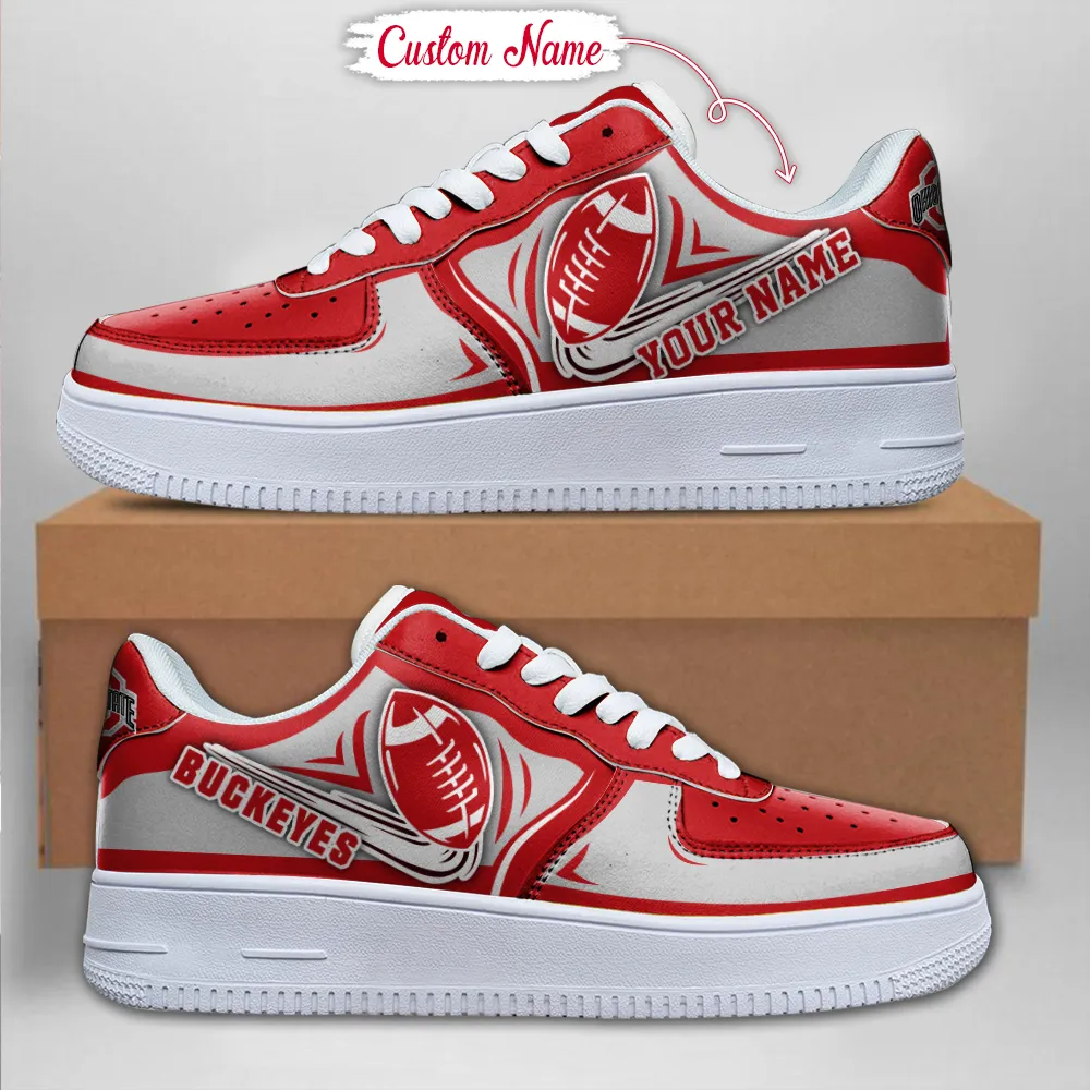 Ohio State Buckeyes Ncaa Sport Team Air Force 1 Sneakers Shoes For Men And Women 790Iq-5428 For Men Women
