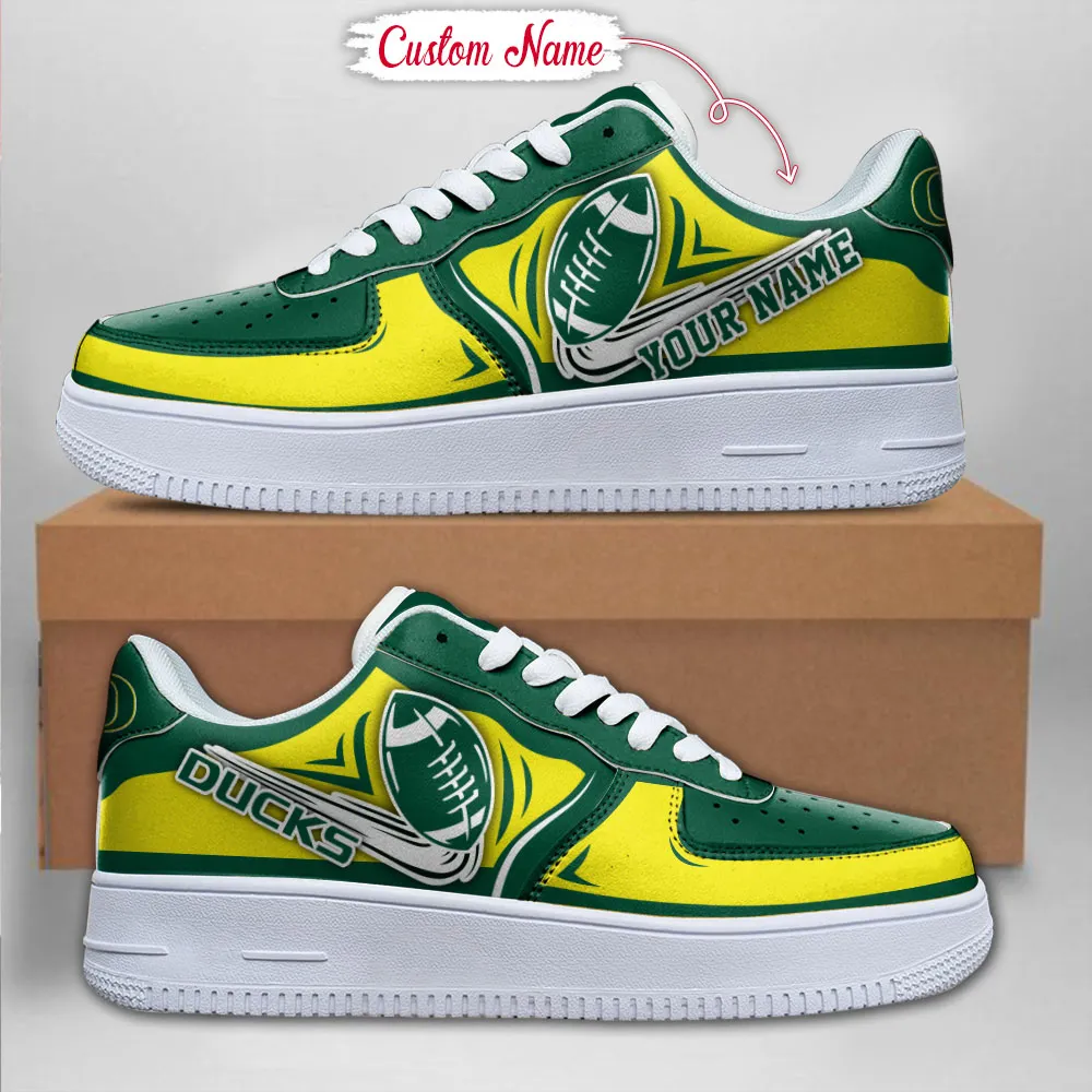 Oregon Ducks Ncaa Sport Team Air Force 1 Sneakers Shoes For Men And Women 247Nu-8993 For Men Women