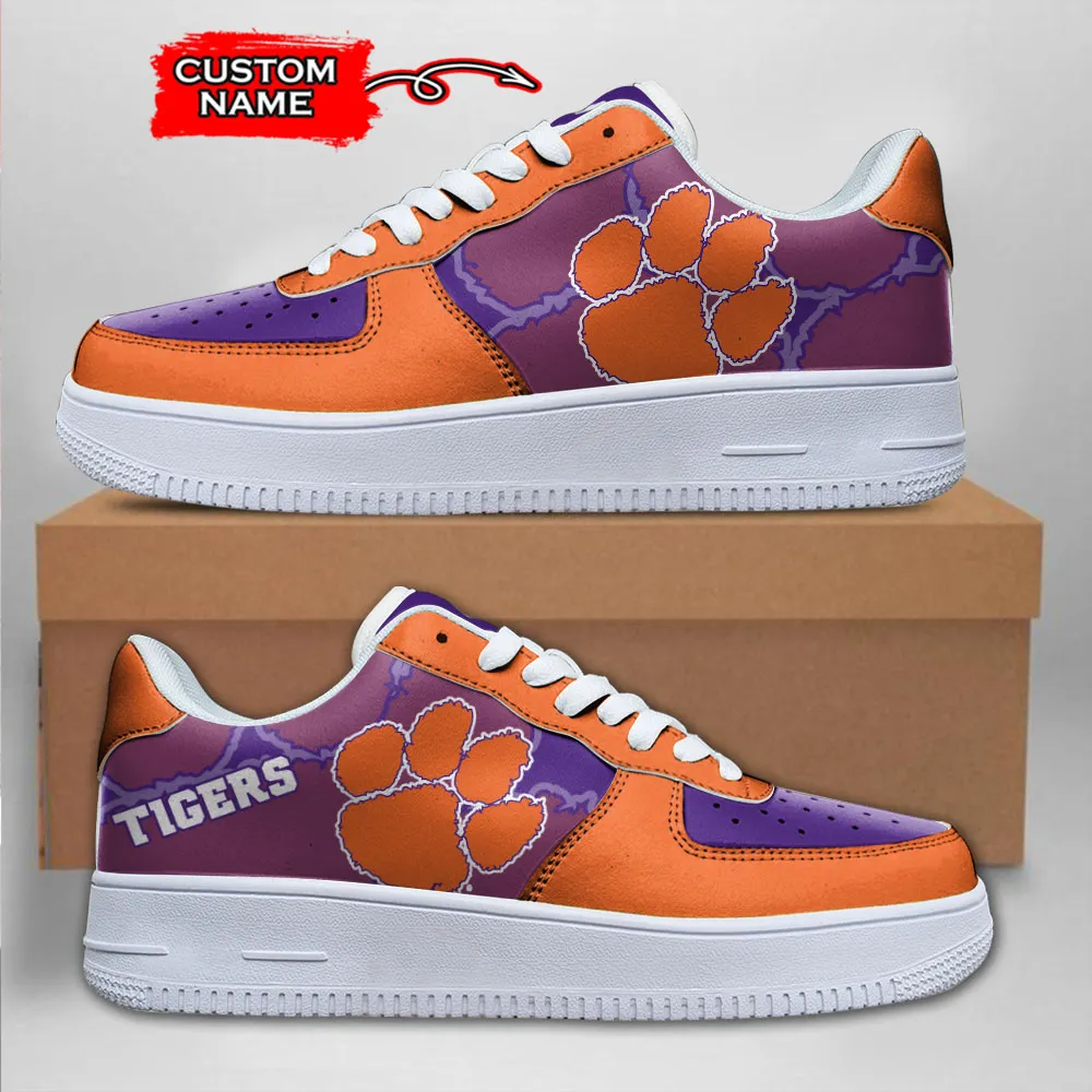 Clemson Tigers Ncaa Sport Team Air Force 1 Sneakers Shoes For Men And Women 184Iw-3210 For Men Women