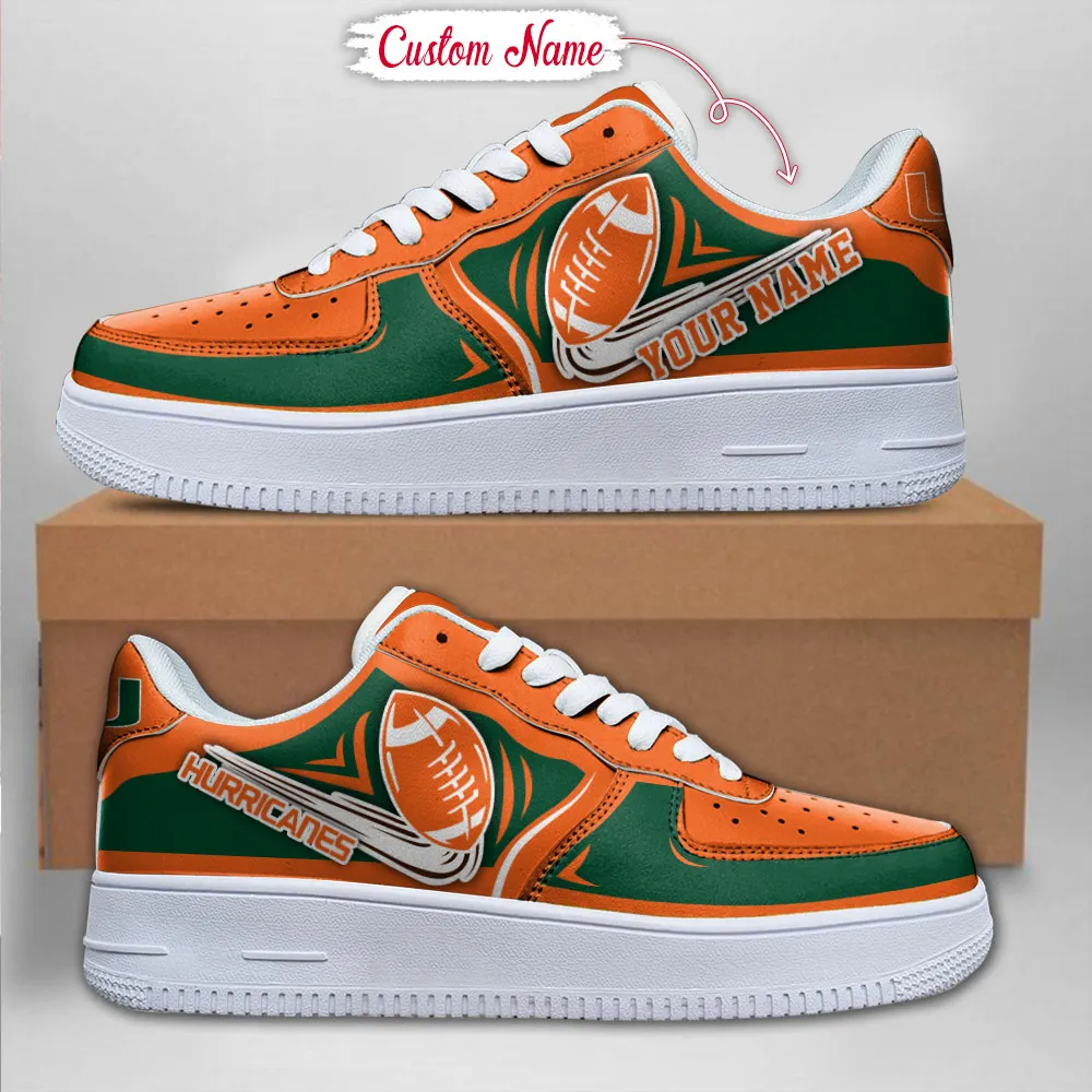 Miami Hurricanes Ncaa Sport Team Air Force 1 Sneakers Shoes For Men And Women 404Fz-6174 For Men Women