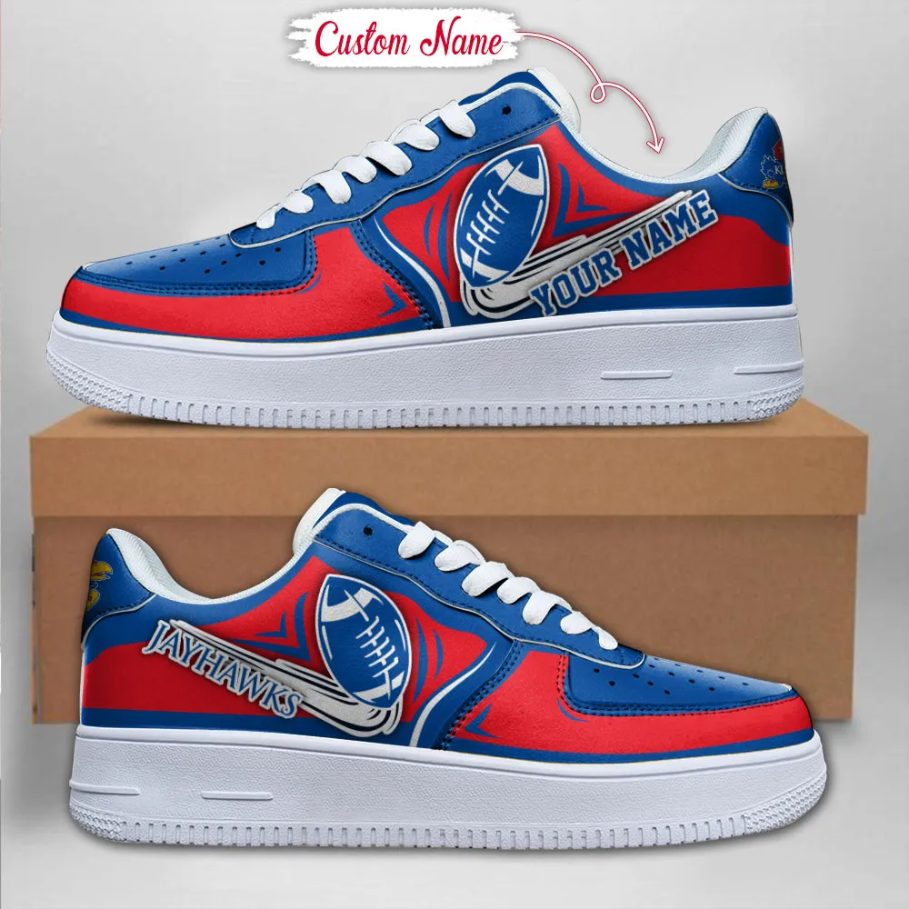 Kansas Jayhawks Ncaa Sport Team Air Force 1 Sneakers Shoes For Men And Women 335Nm-3381 For Men Women