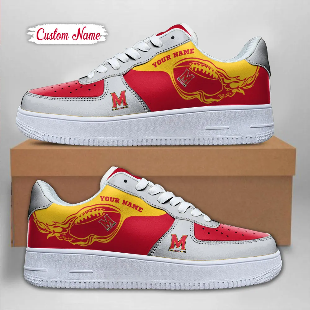Maryland Terrapins Ncaa Sport Team Air Force 1 Sneakers Shoes For Men And Women 974Vx-8970 For Men Women