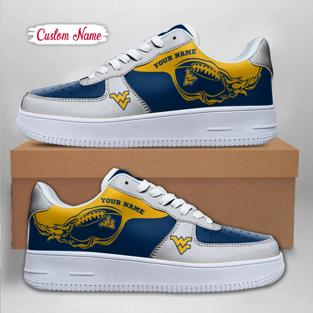 West Virginia Mountaineers Ncaa Sport Team Air Force 1 Sneakers Shoes For Men And Women 164Zg-1295 For Men Women