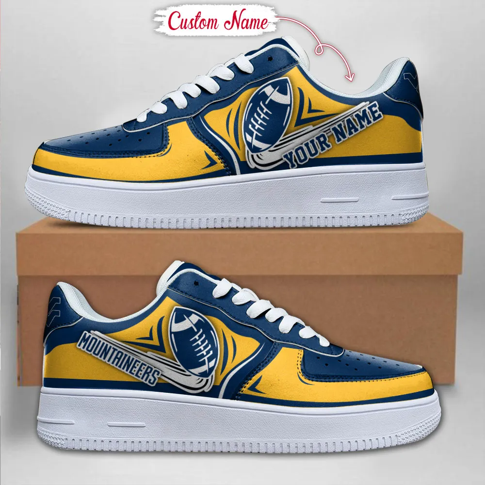 West Virginia Mountaineers Ncaa Sport Team Air Force 1 Sneakers Shoes For Men And Women 916Qi-8852 For Men Women