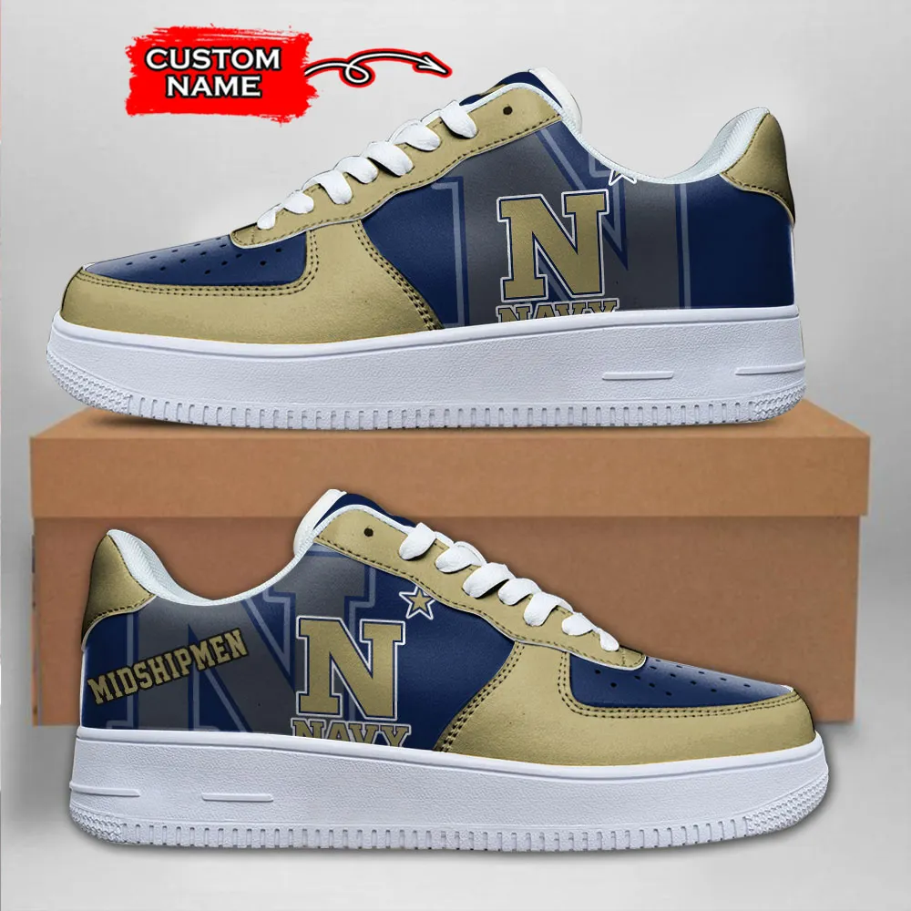 Navy Midshipmen Ncaa Sport Team Air Force 1 Sneakers Shoes For Men And Women 340Yx-3699 For Men Women
