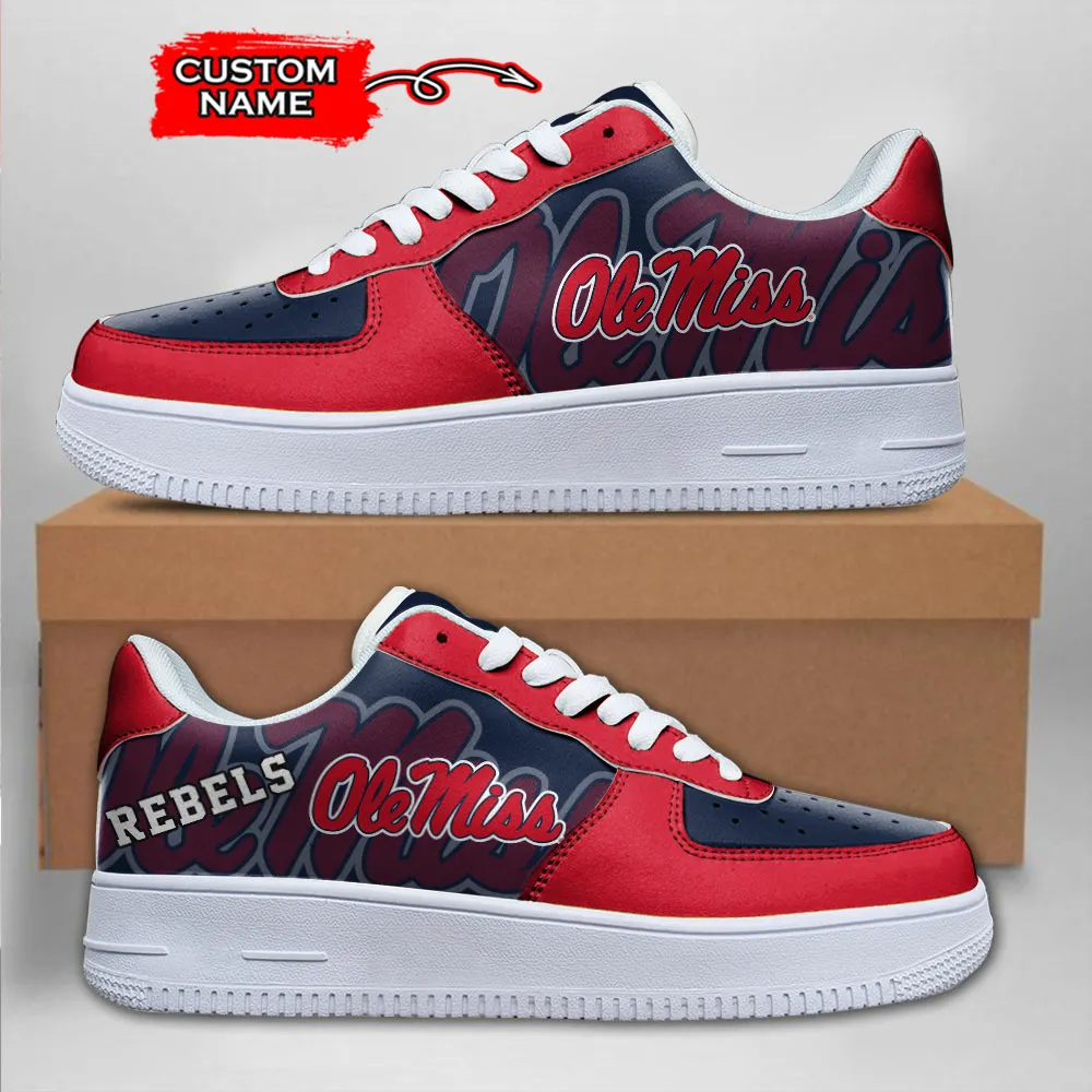 Ole Miss Rebels Ncaa Sport Team Air Force 1 Sneakers Shoes For Men And Women 689Gf-9842 For Men Women