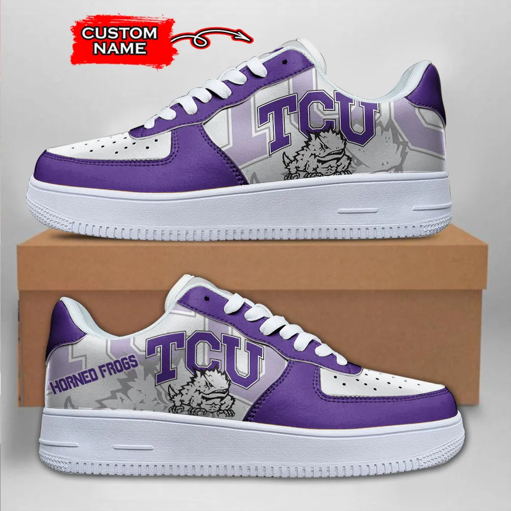 Tcu Horned Frogs Ncaa Sport Team Air Force 1 Sneakers Shoes For Men And Women 595Kh-4789 For Men Women