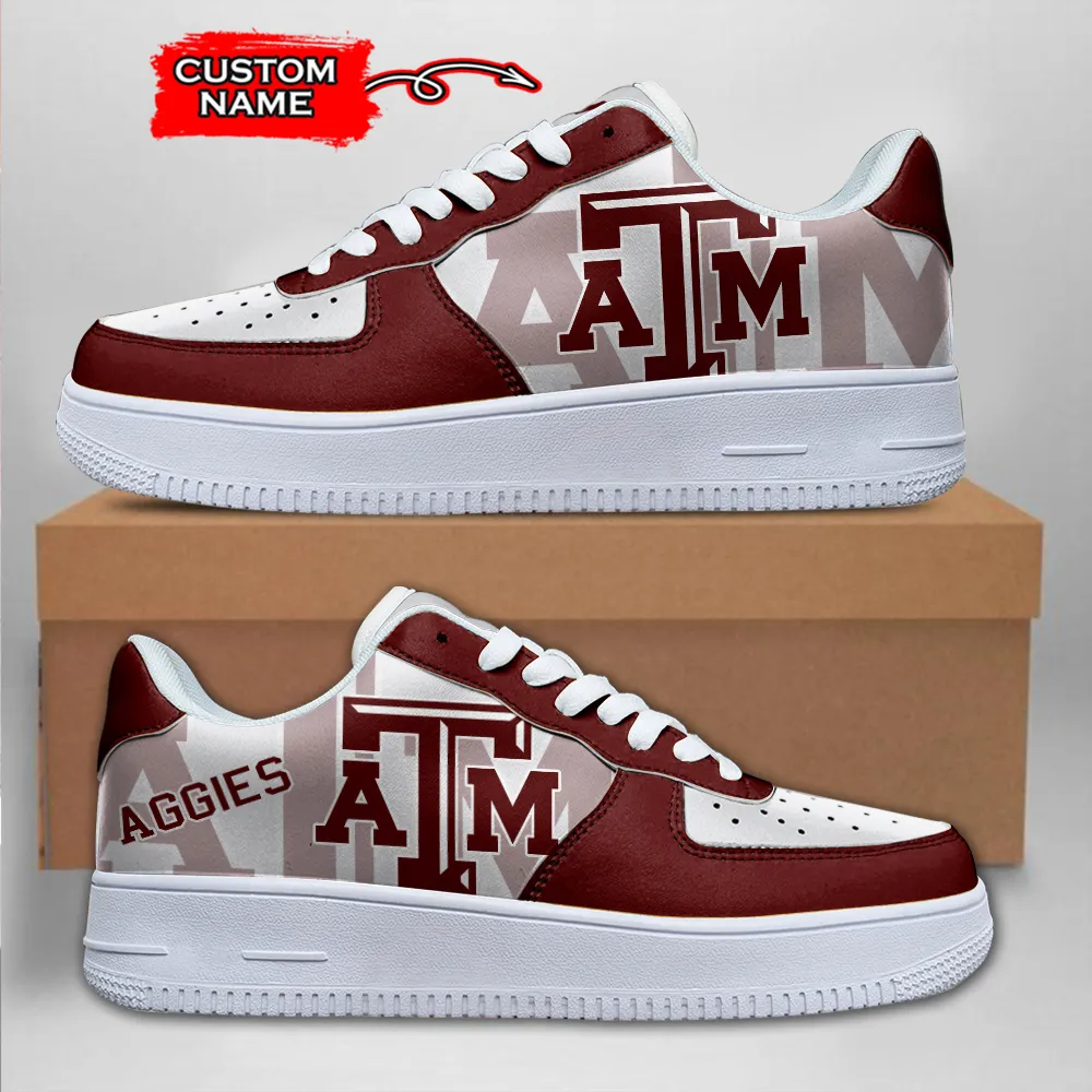 Texas A&M Aggies Ncaa Sport Team Air Force 1 Sneakers Shoes For Men And Women 284Ju-4003 For Men Women