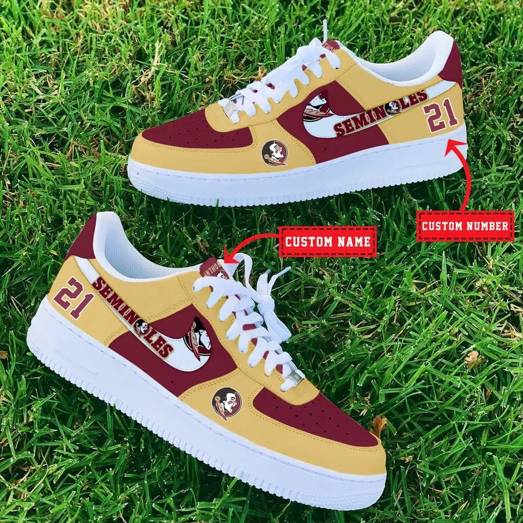 Florida State Seminoles Ncaa Sport Team Air Force 1 Sneakers Shoes For Men And Women 721Oc-7852 For Men Women