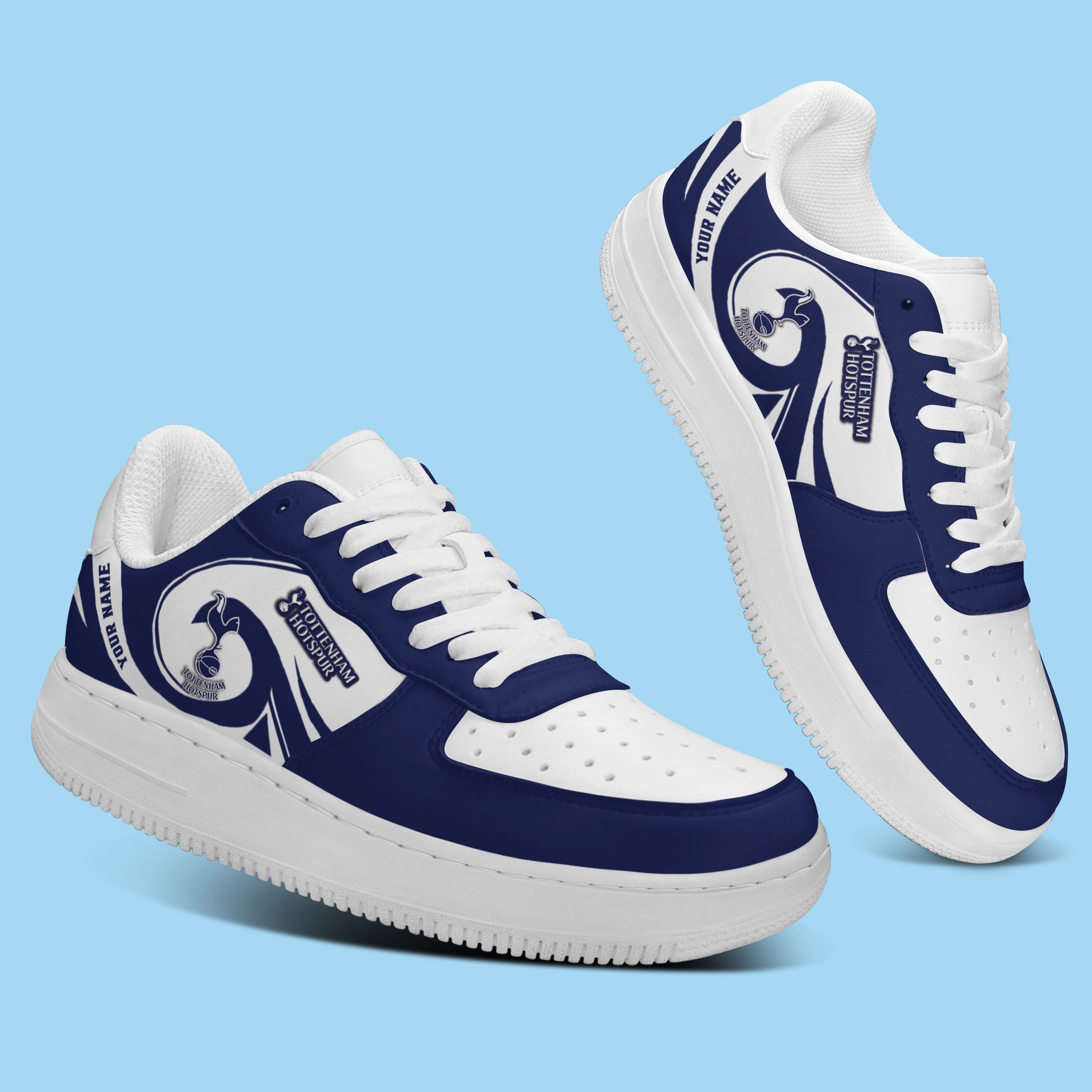 Tottenham Hotspur Epl Personalized Airforce1 Sport Sneakers For Fan For Men Women