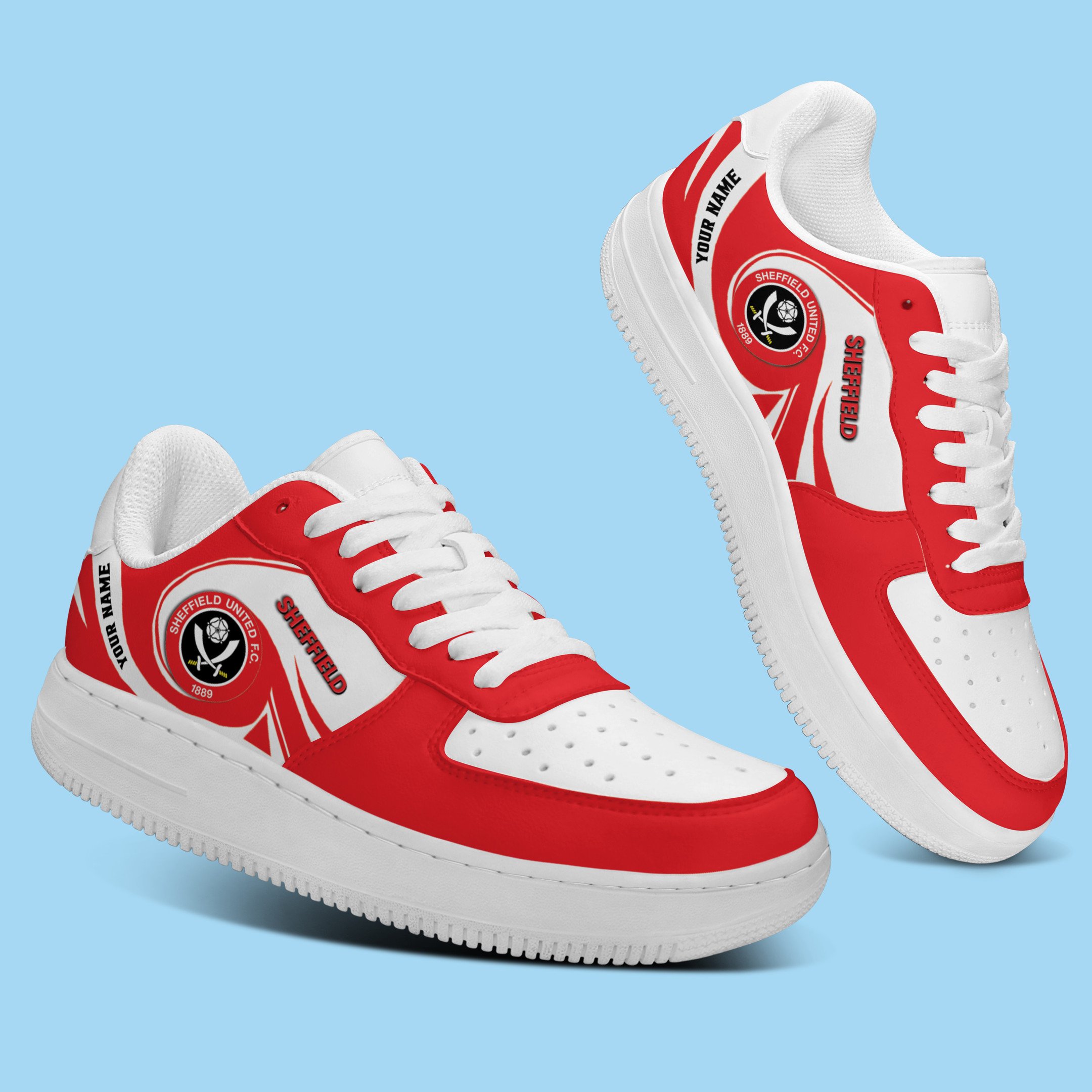 Sheffield United Epl Personalized Airforce1 Sport Sneakers For Fan For Men Women