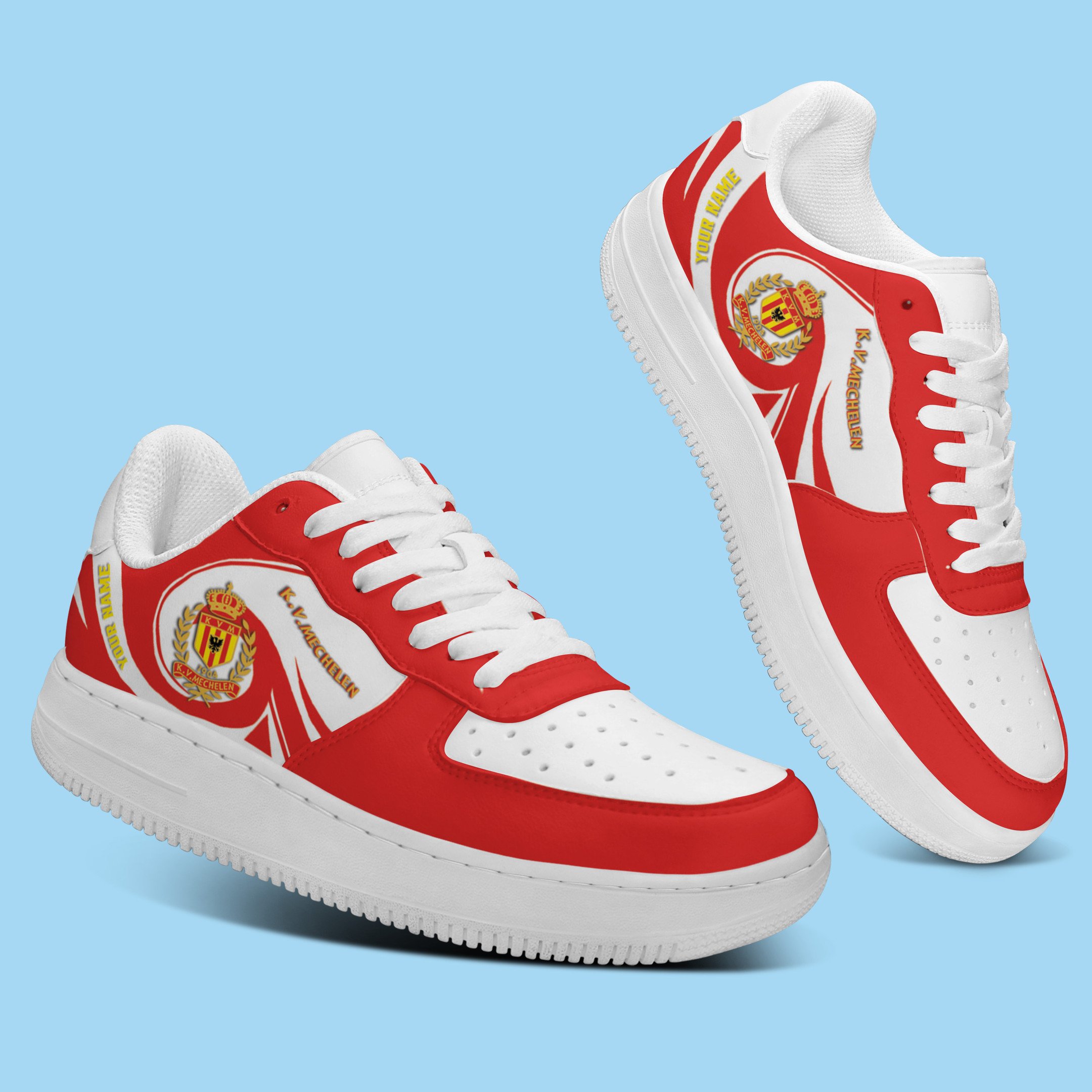 Kv Mechelen Jpl Personalized Airforce1 Sport Sneakers For Fan For Men Women