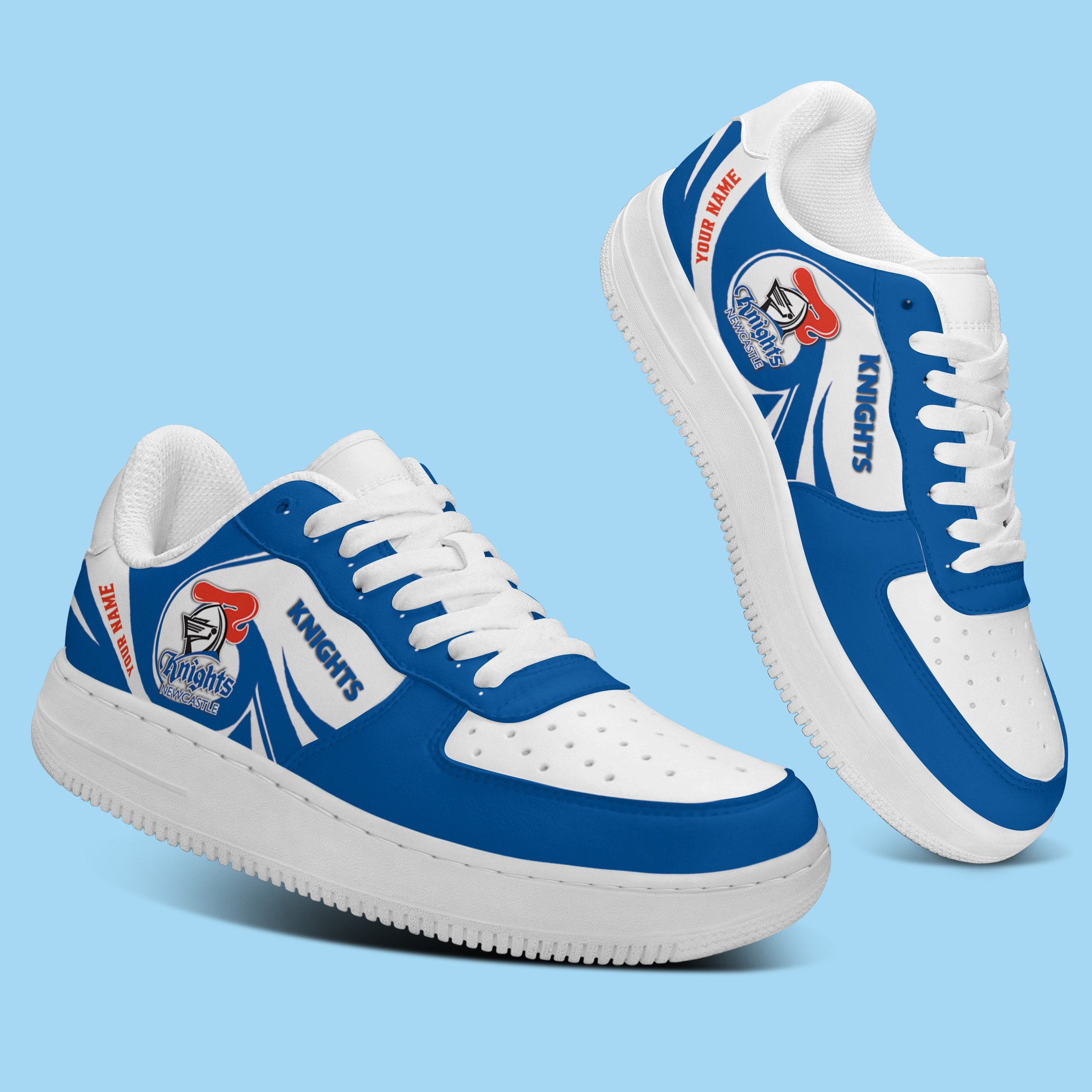 Newcastle Knights Nrl Personalized Airforce 1 Sport Sneakers For Fan For Men Women