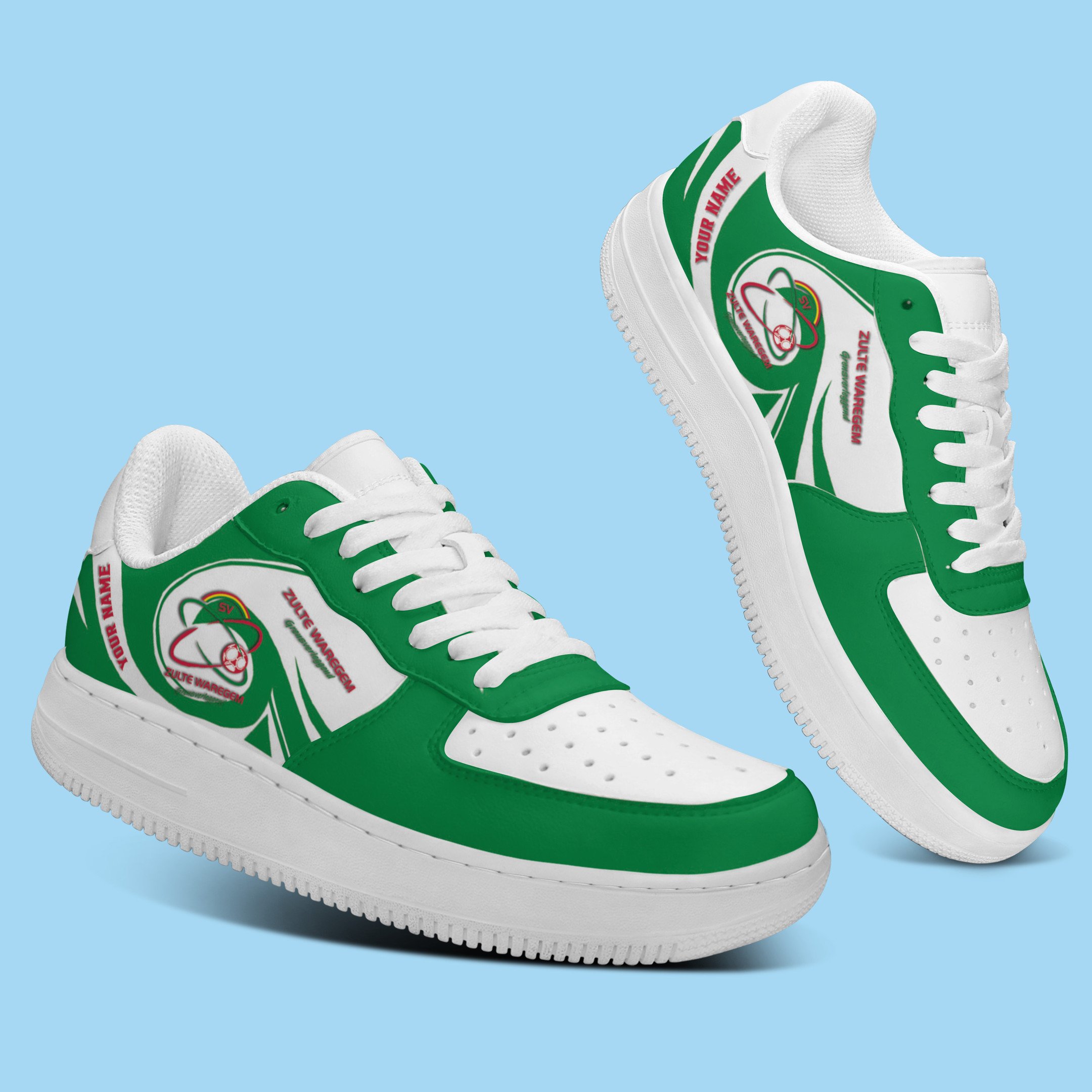 Sv Zulte Waregem Jpl Personalized Airforce1 Sport Sneakers For Fan For Men Women