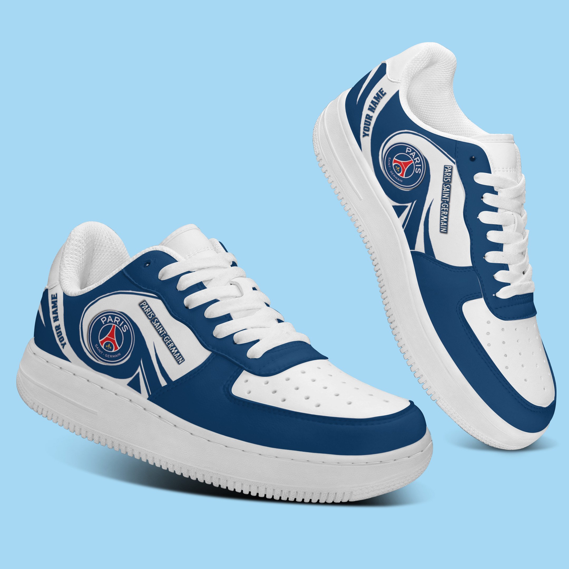 Paris Saint-Germain L1 Personalized Airforce1 Sport Sneakers For Fan For Men Women