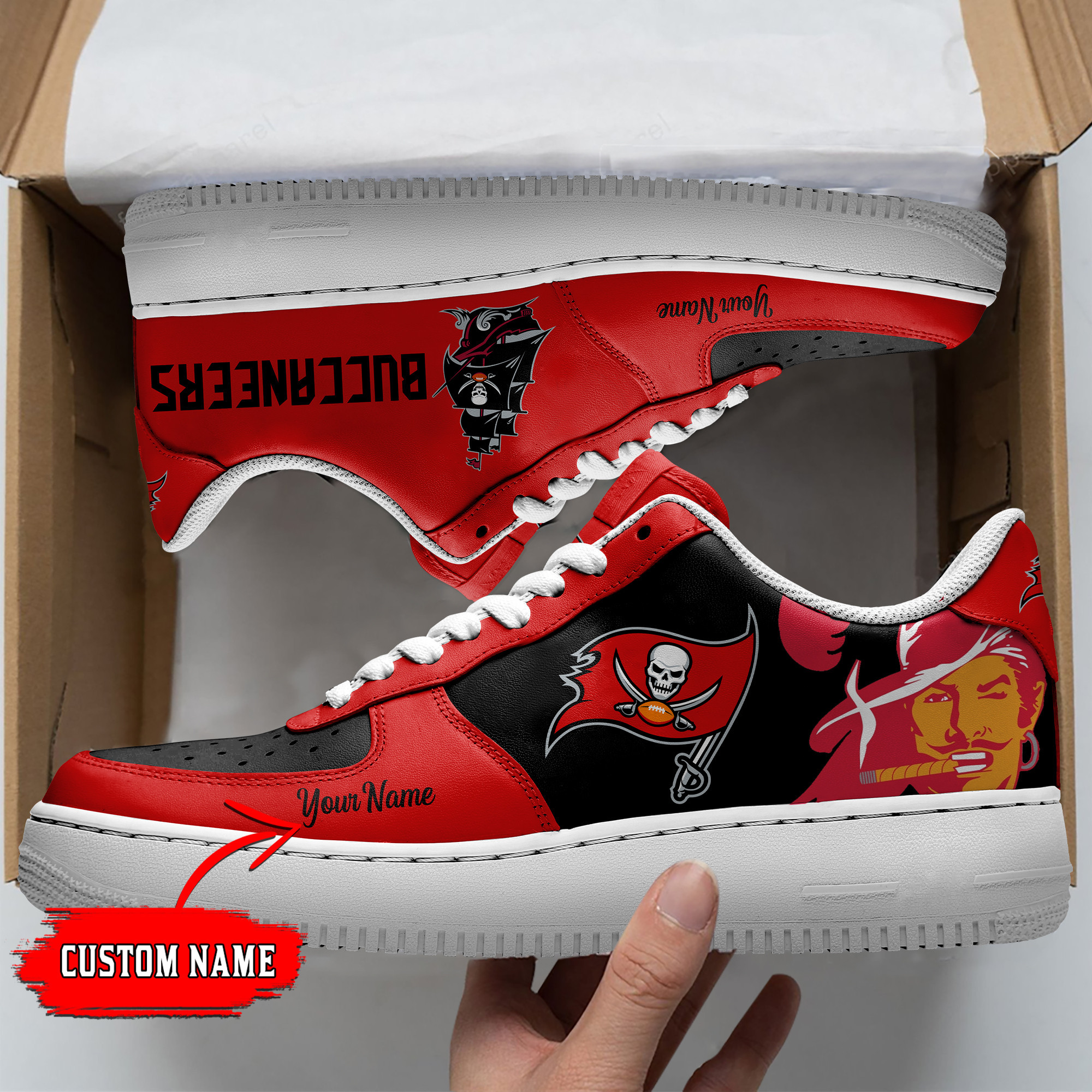Tampa Bay Buccaneers Nfl Personalized Air Force 1 Shoes For Fan For Men Women