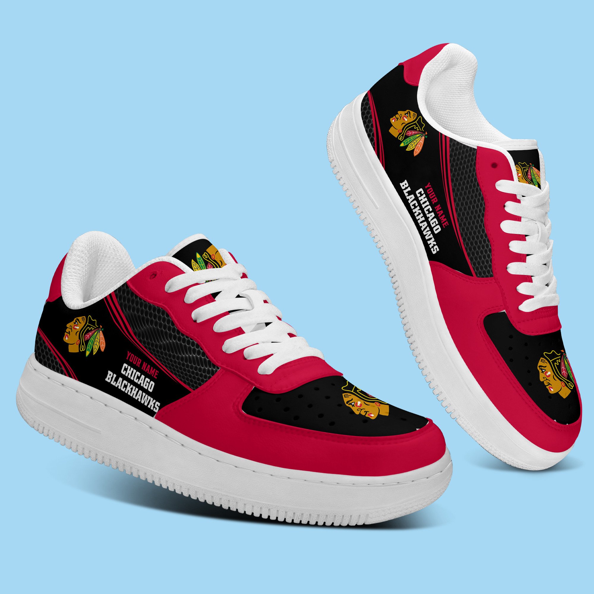 Chicago Blackhawks Nhl Personalized New Airforce 1 Sneakers Gift For Fan For Men Women