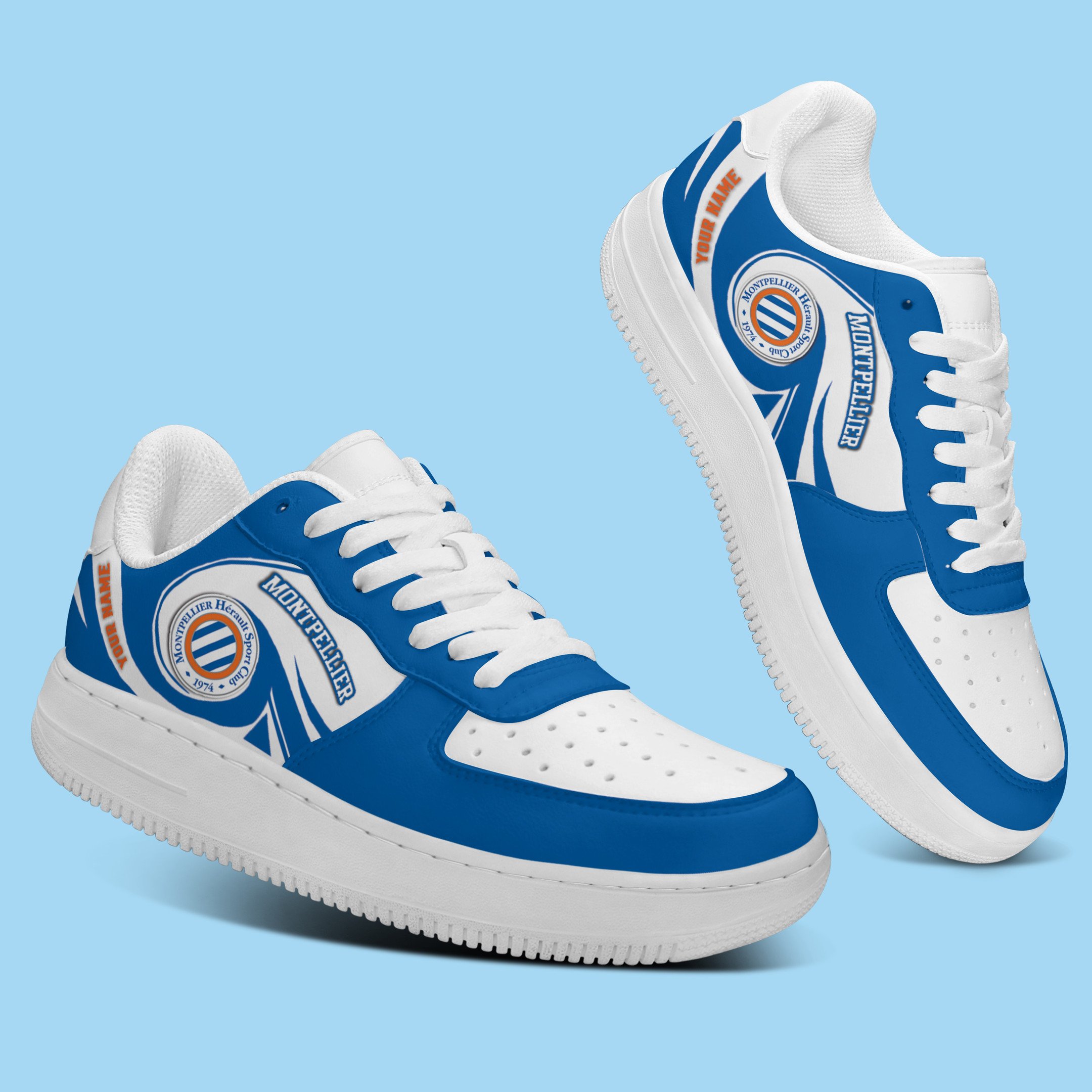 Montpellier Hsc L1 Personalized Airforce1 Sport Sneakers For Fan For Men Women
