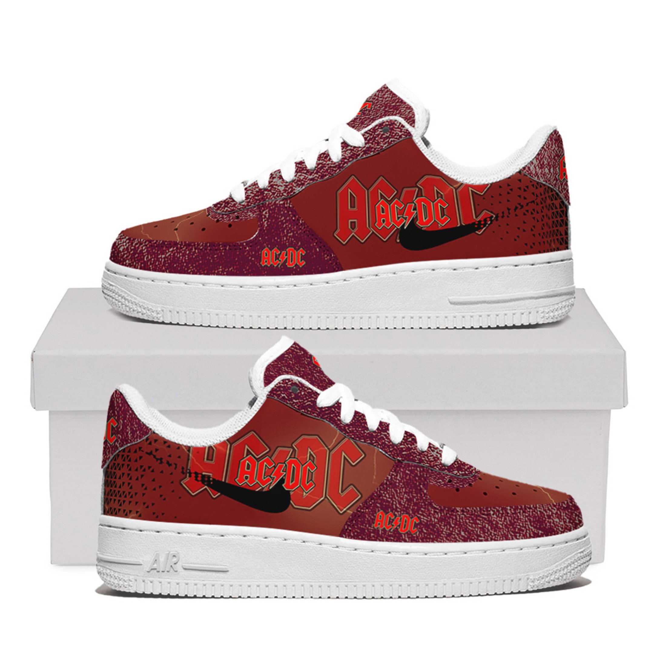 Acdc Air Force One Shoes For Men Women