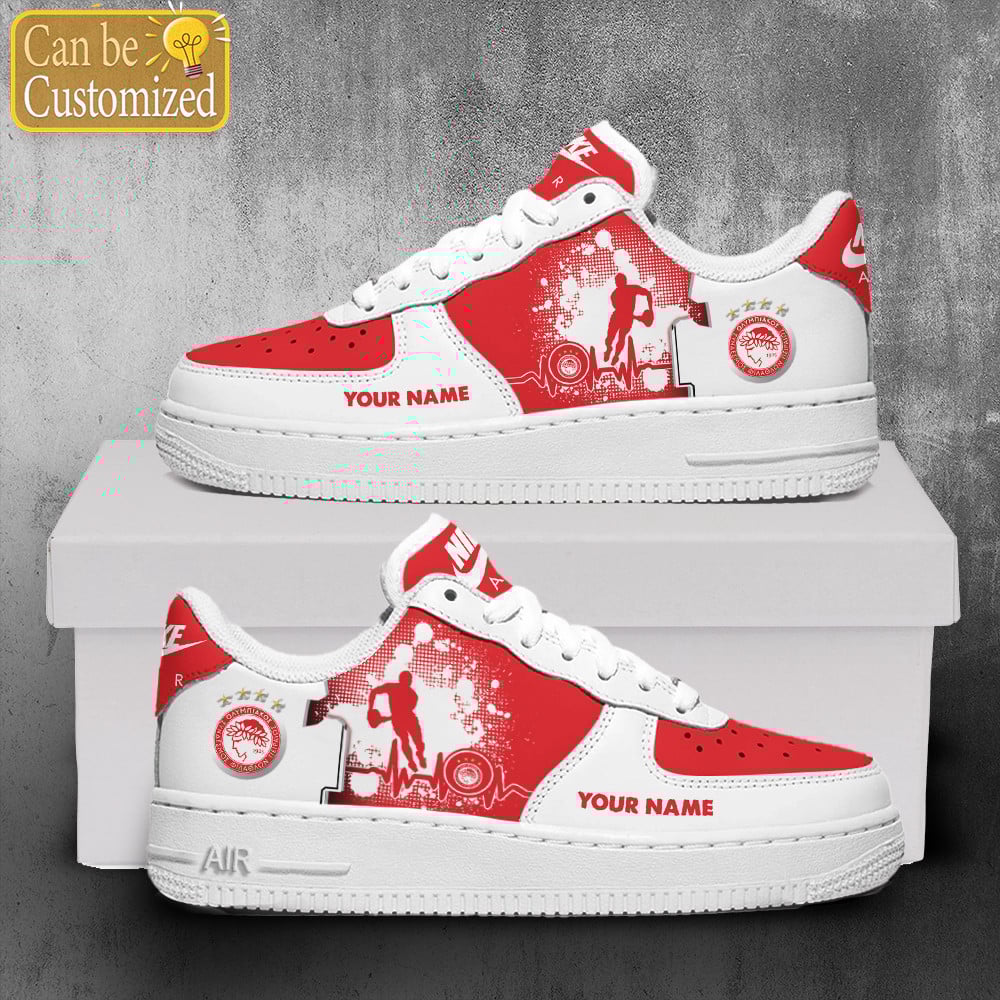 Olympiacos Fc Air Force One Shoes Personalized For Men Women