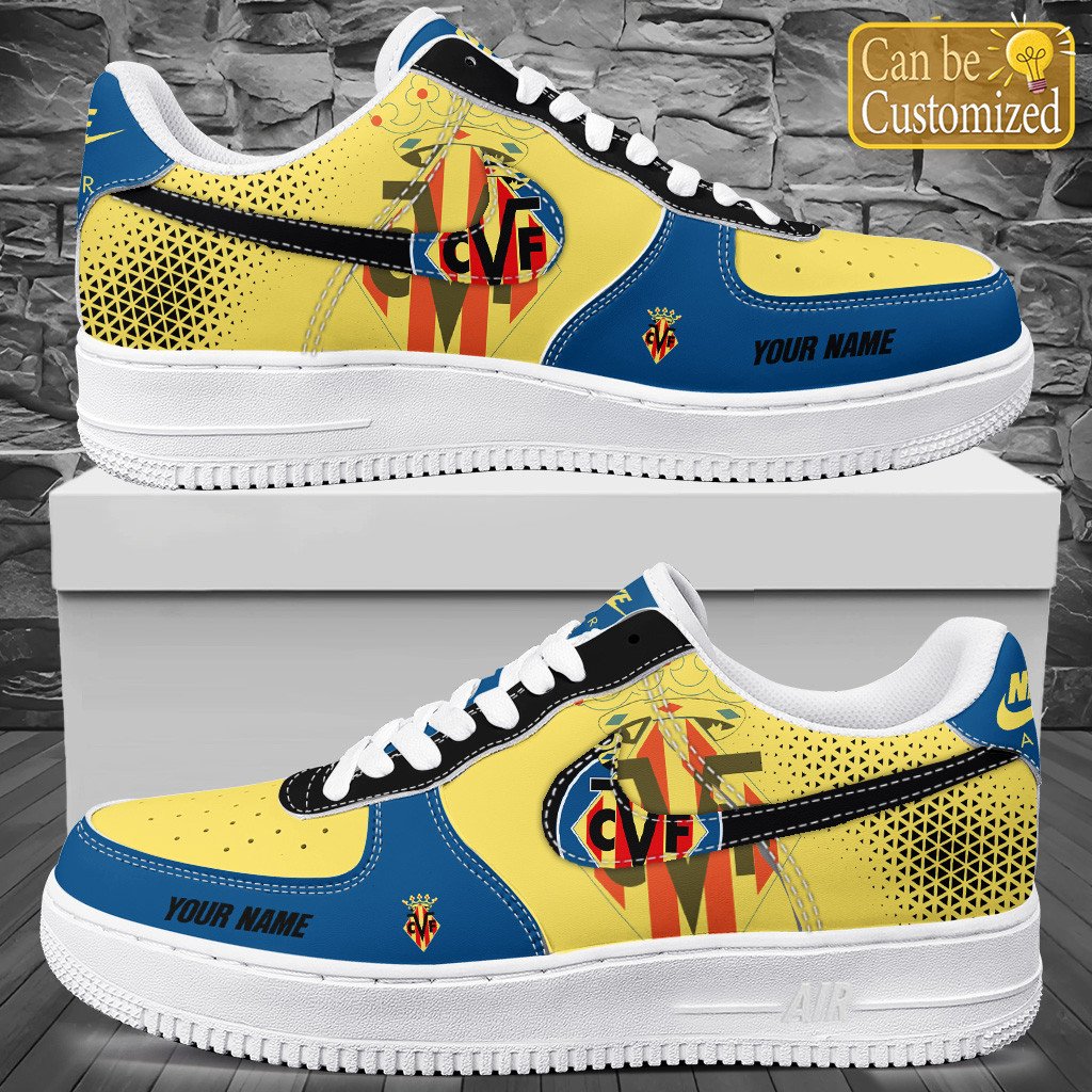 Villarreal Air Force One Shoes C626 Personalized For Men Women