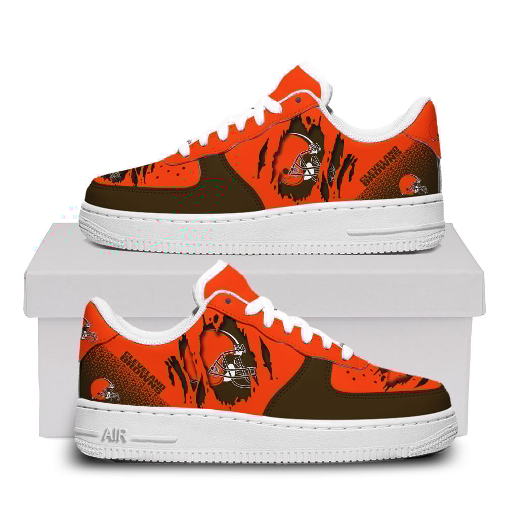 Cleveland Browns Premium Air Force One Shoes For Men Women