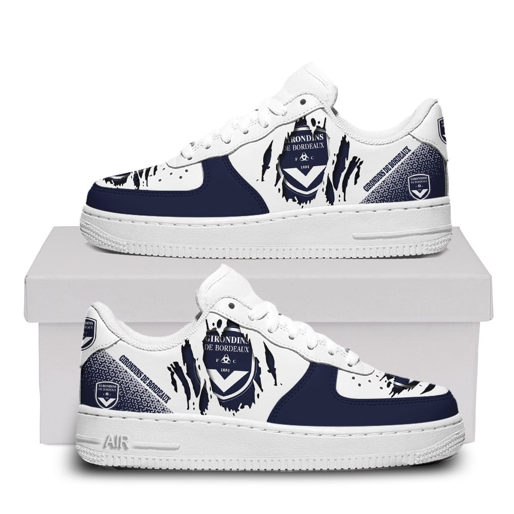 Girondins De Bordeaux Air Force One Shoes Sneaker For Men Women