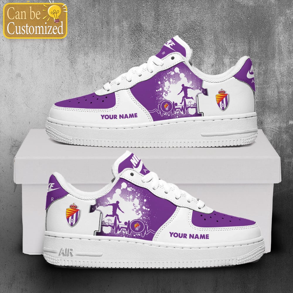 Real Valladolid Air Force One Shoes Personalized For Men Women