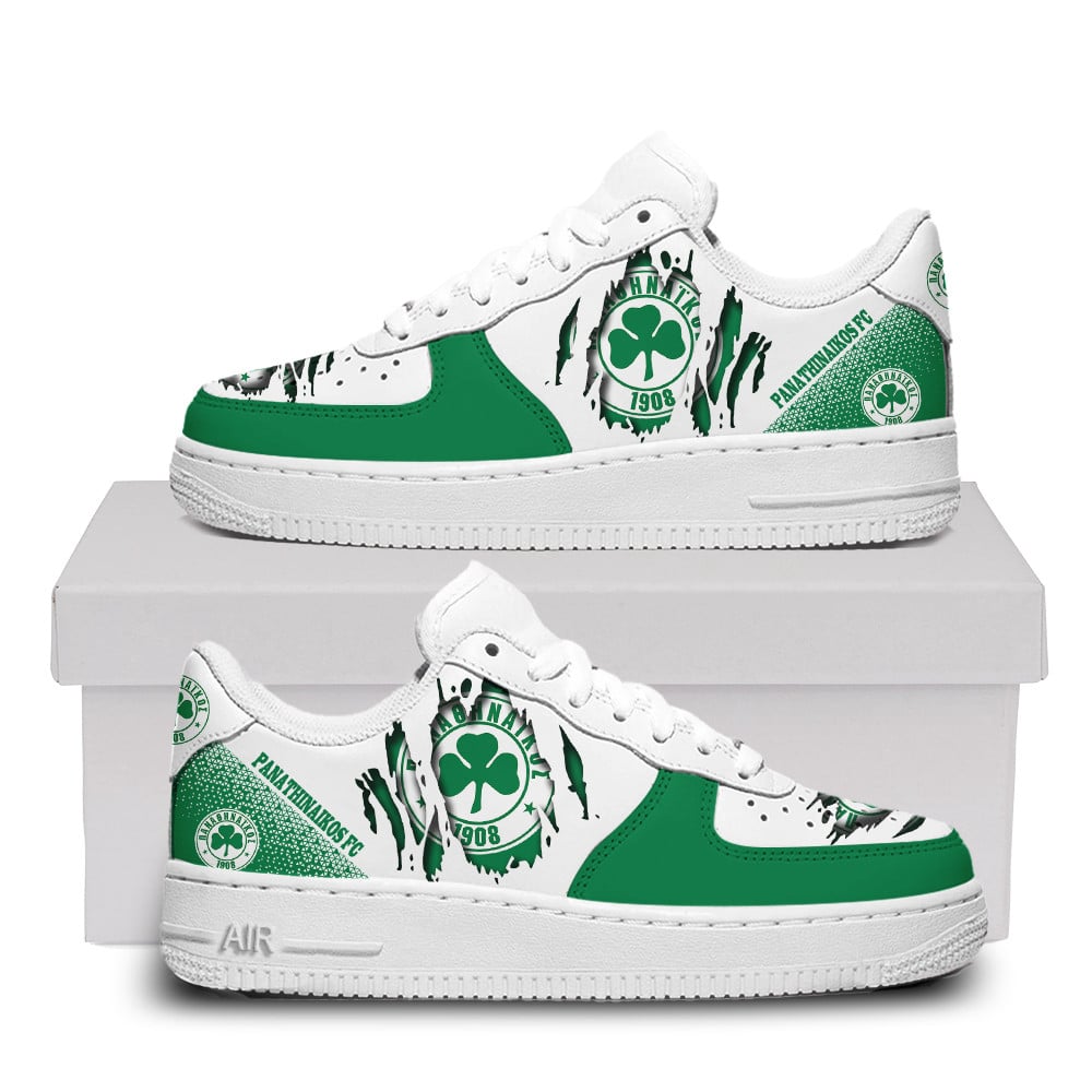 Panathinaikos Premium Air Force One Shoes For Men Women Special Af1 Collection
