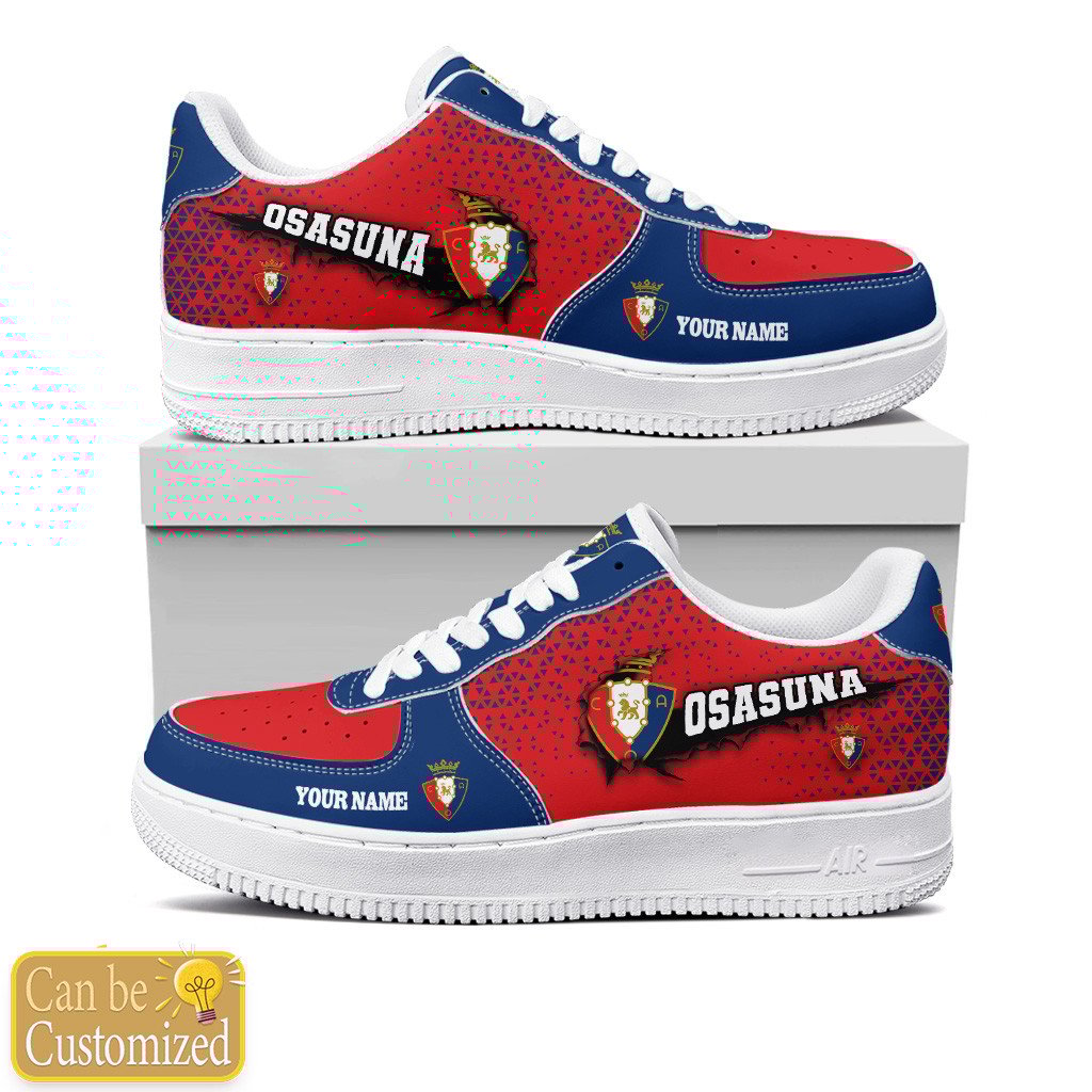 Osasuna Custom Name Air Force One Shoes For Men Women Special Af1 Collection