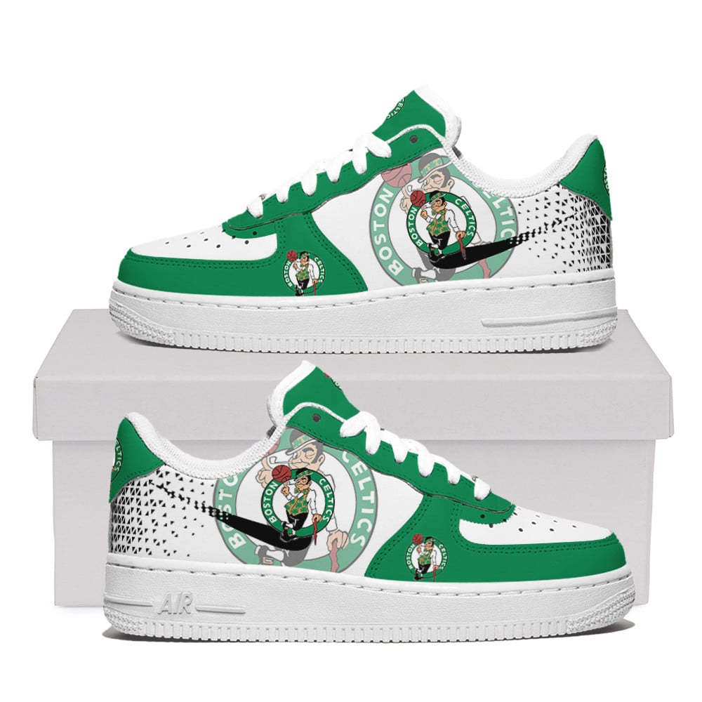 Boston Celtics Air Force One Shoes For Men Women