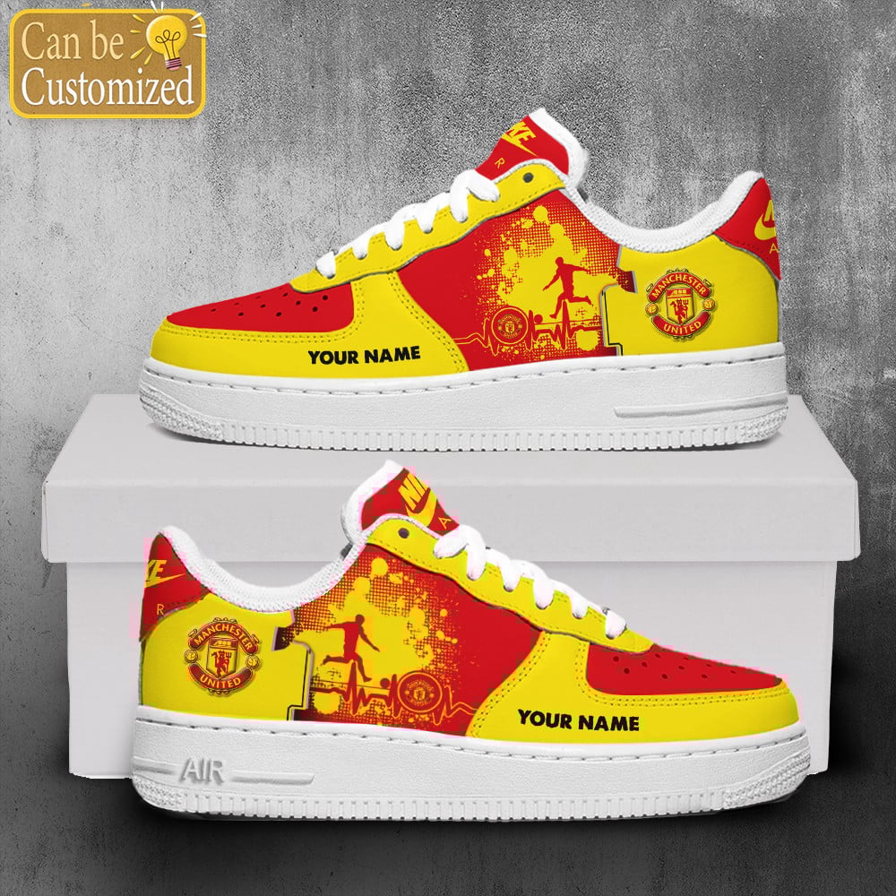 Manchester United Air Force One Shoes Personalized For Men Women