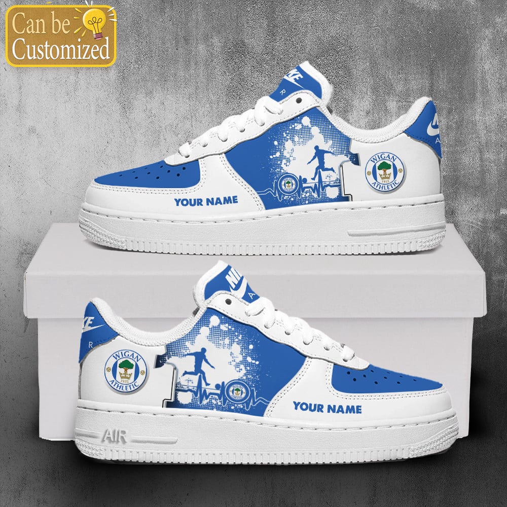 Wigan Athletic Air Force One Shoes Personalized For Men Women