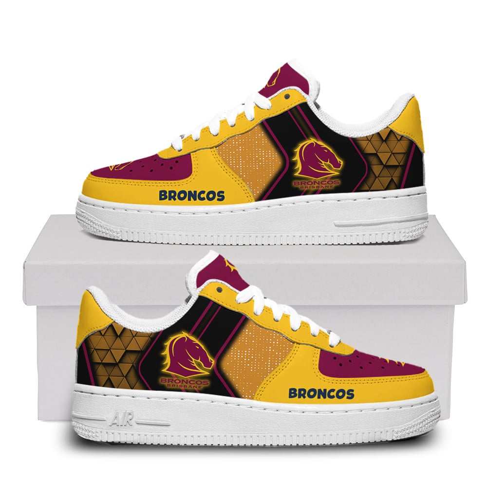 Brisbane Broncos Air Force One Shoes For Fans For Men Women