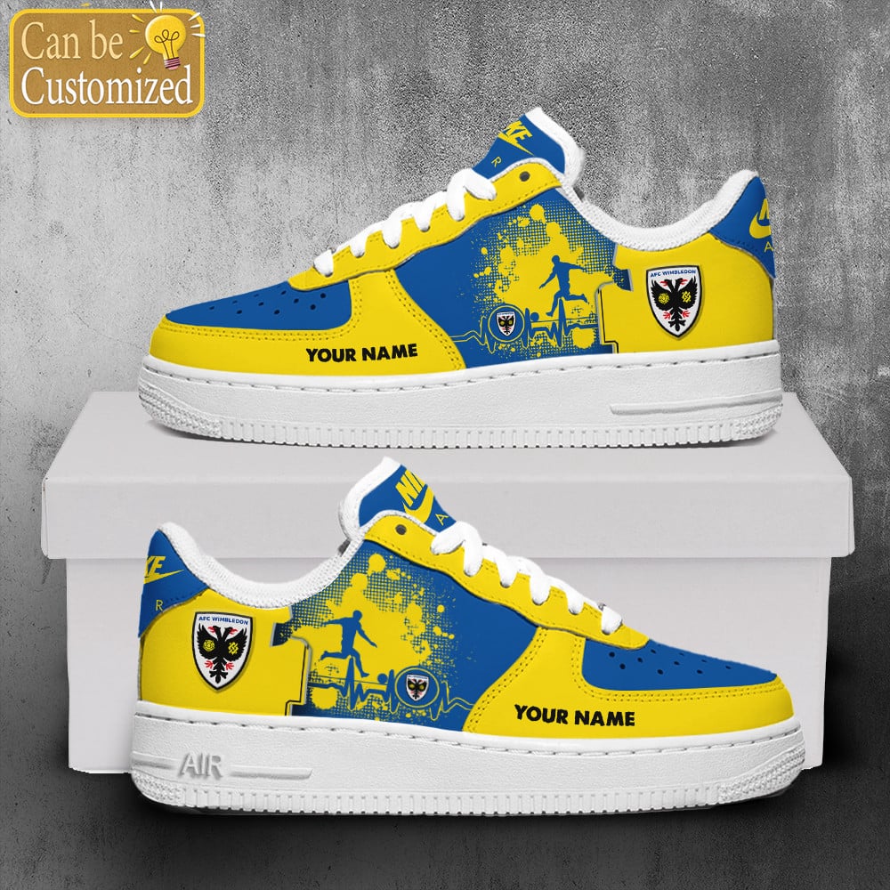 Afc Wimbledon Air Force One Shoes Personalized For Fans For Men Women Af1 Collection