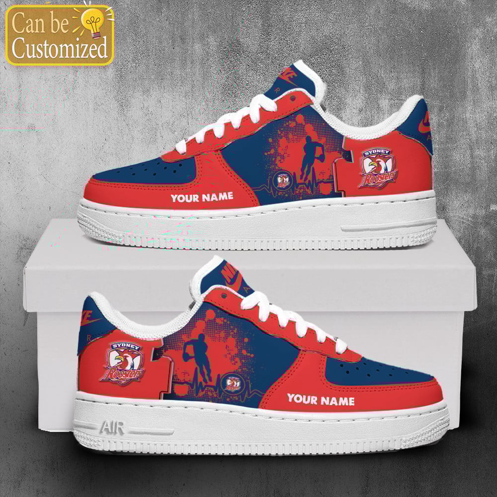 Sydney Roosters Air Force One Shoes Personalized For Men Women