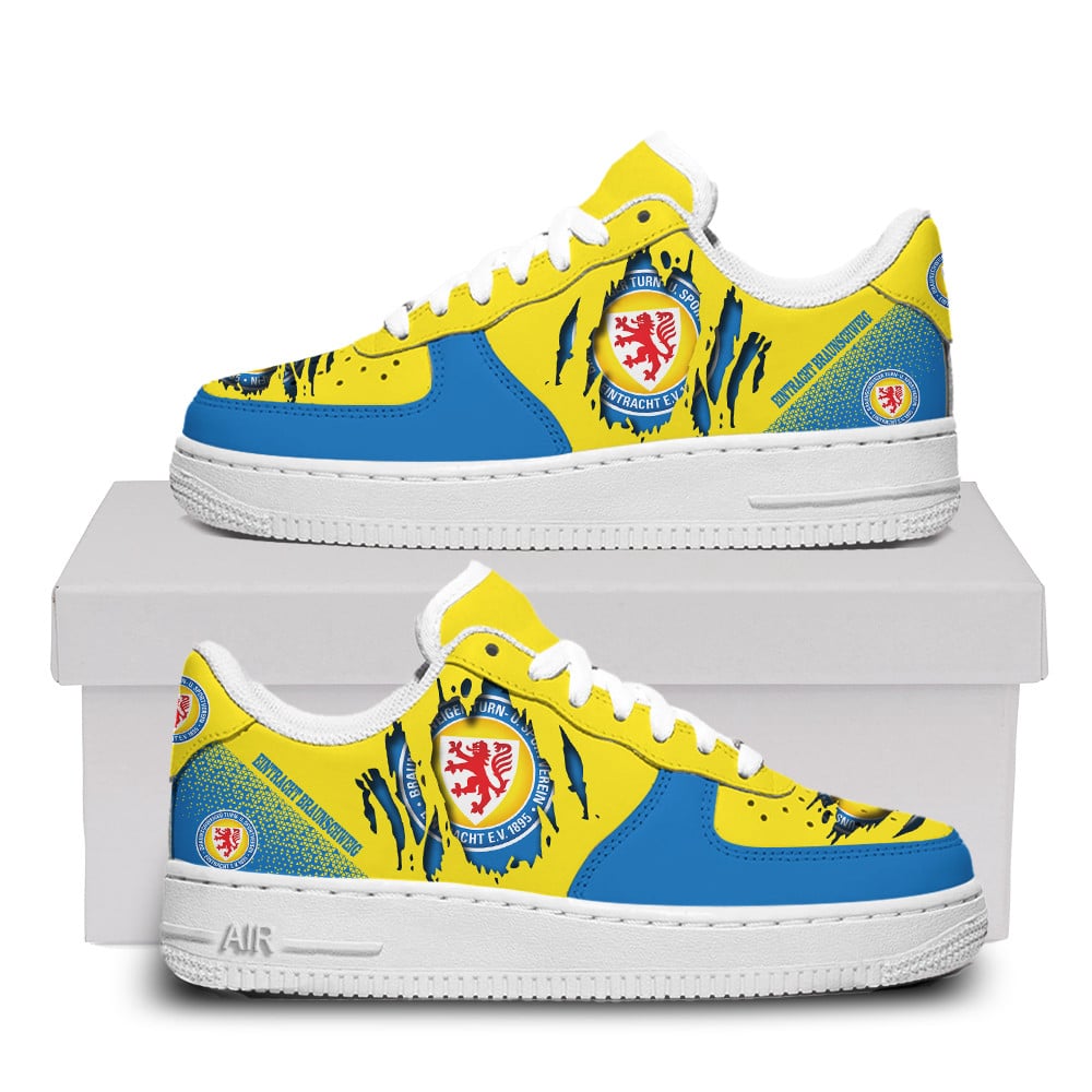 Eintracht Braunschweig Air Force One Shoes For Fans For Men Women Af1 Collection