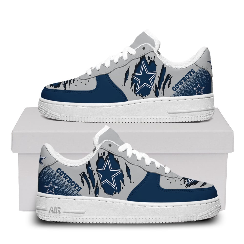 Dallas Cowboys Premium Air Force One Shoes For Men Women