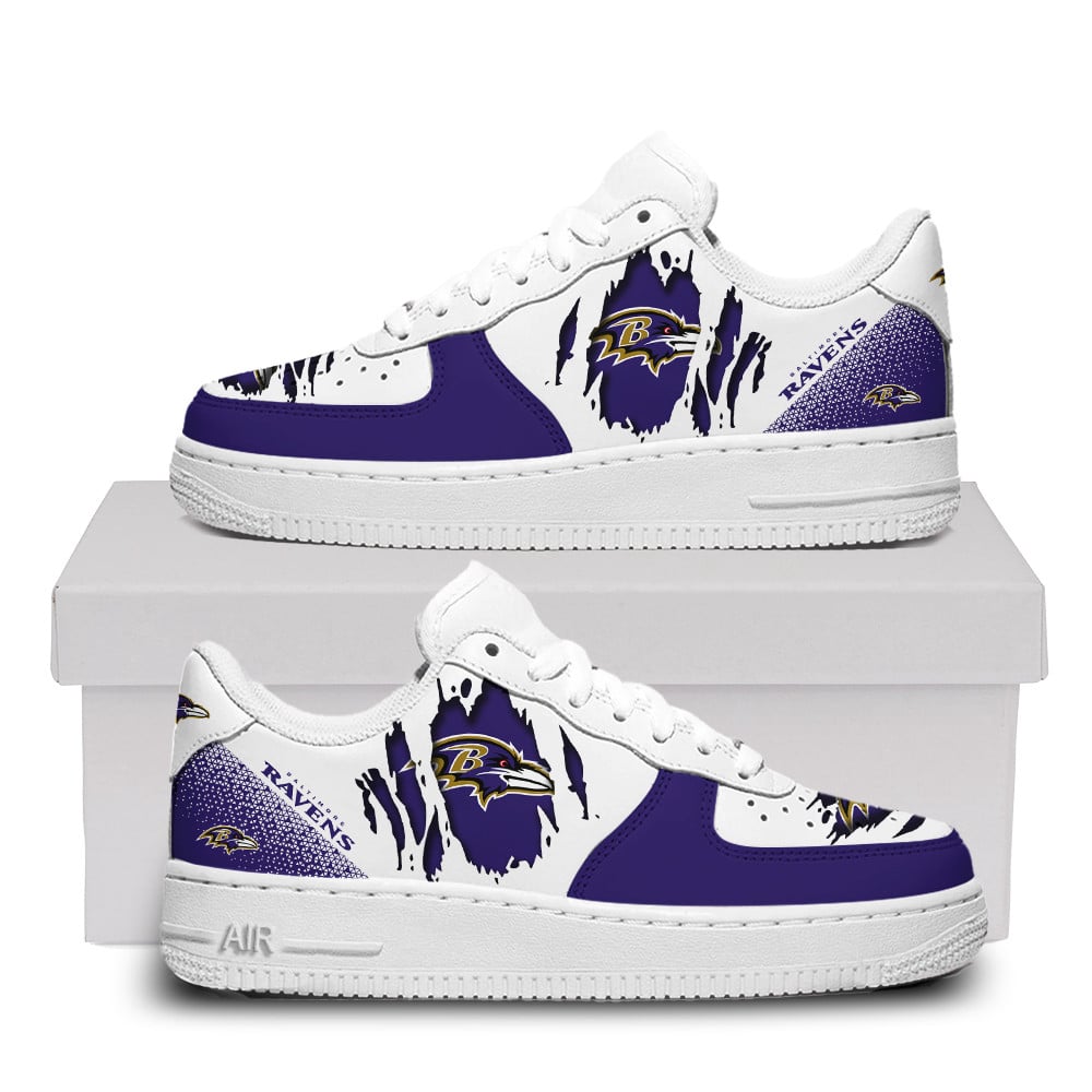Baltimore Ravens Premium Air Force One Shoes For Men Women