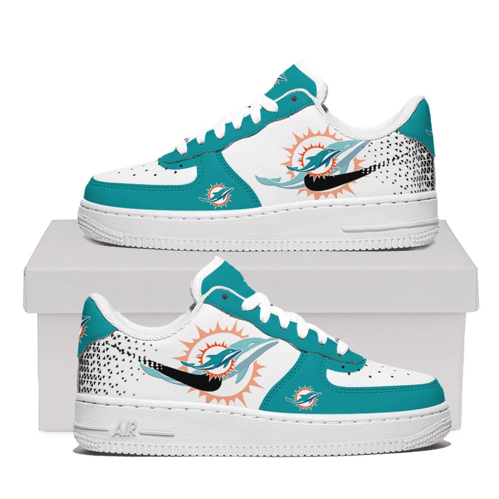 Miami Dolphins Air Force One Shoes For Men Women