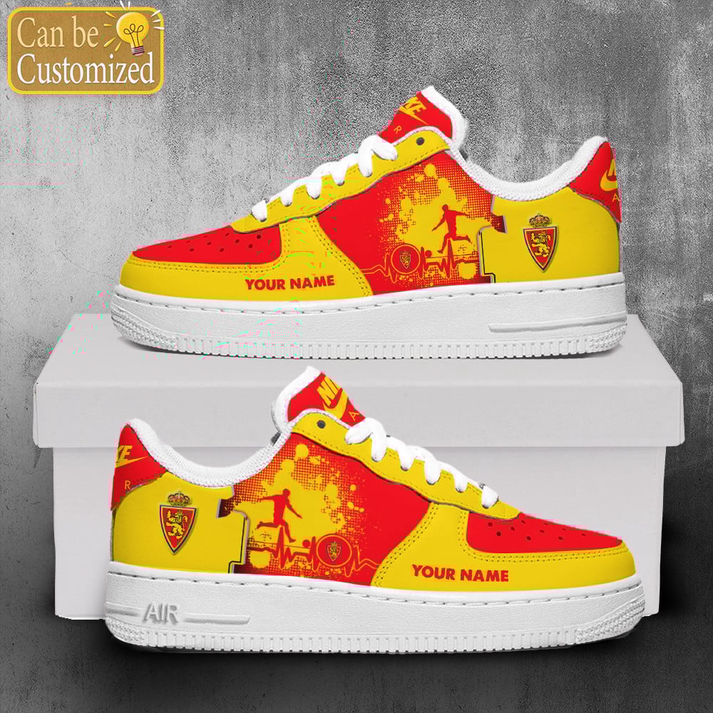 Real Zaragoza Air Force One Shoes Personalized For Men Women