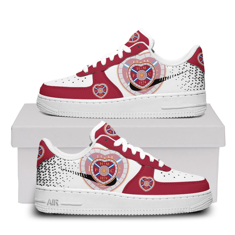 Heart Of Midlothian Air Force One Shoes For Men Women